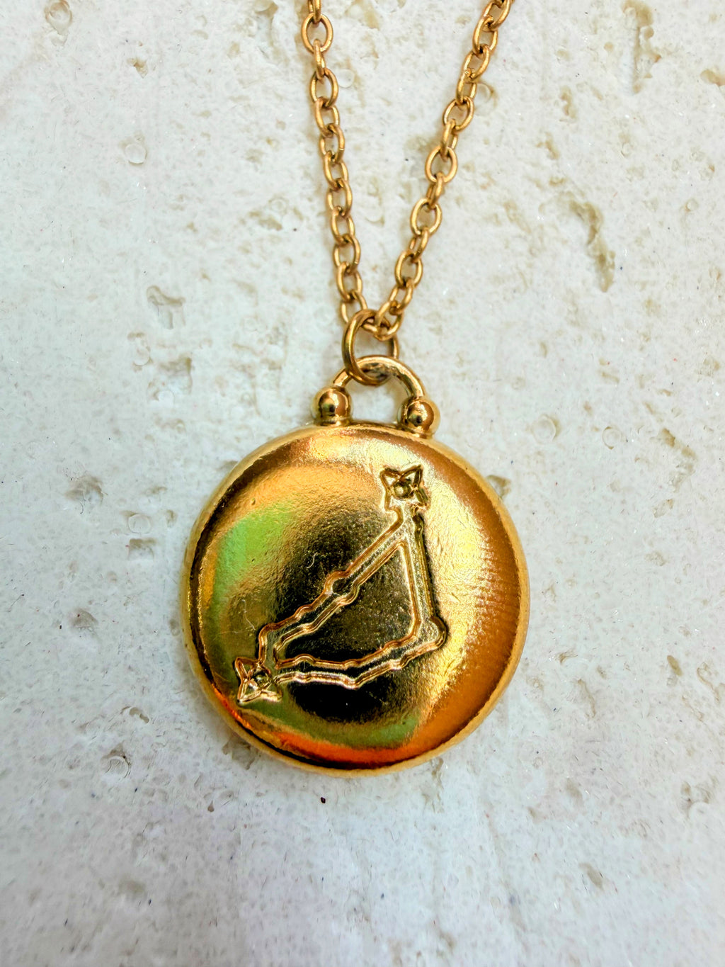 Capricorn Gold Plated Necklace
