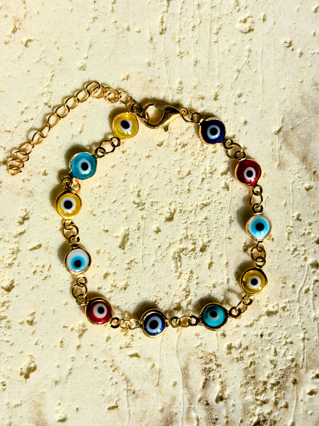 Multicolored Evil Eye Bracelet