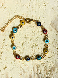 Multicolored Evil Eye Bracelet