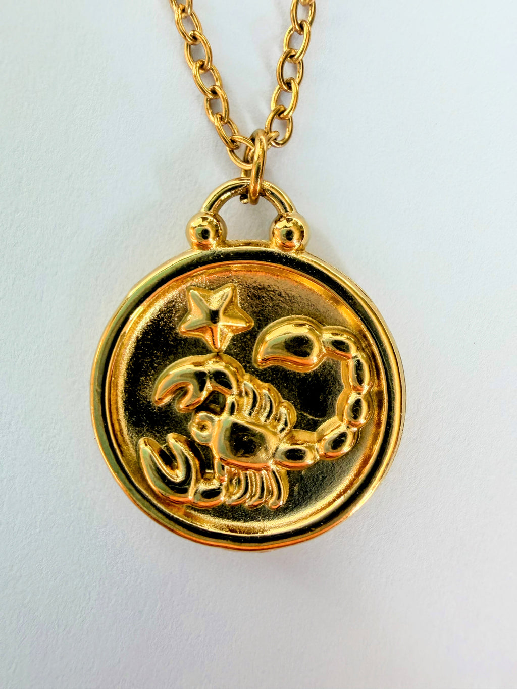 Scorpio Gold Plated Necklace