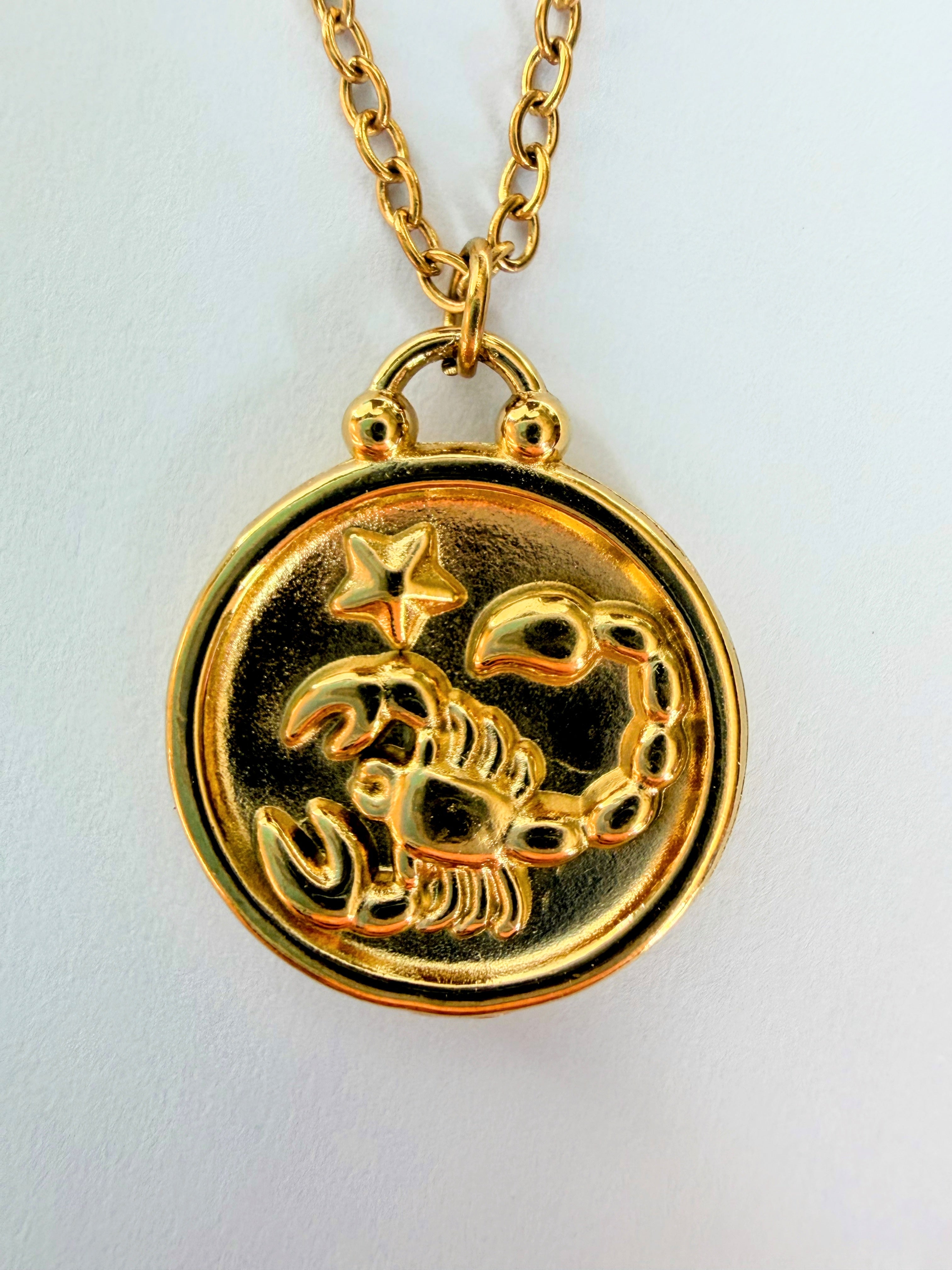 Scorpio Gold Plated Necklace