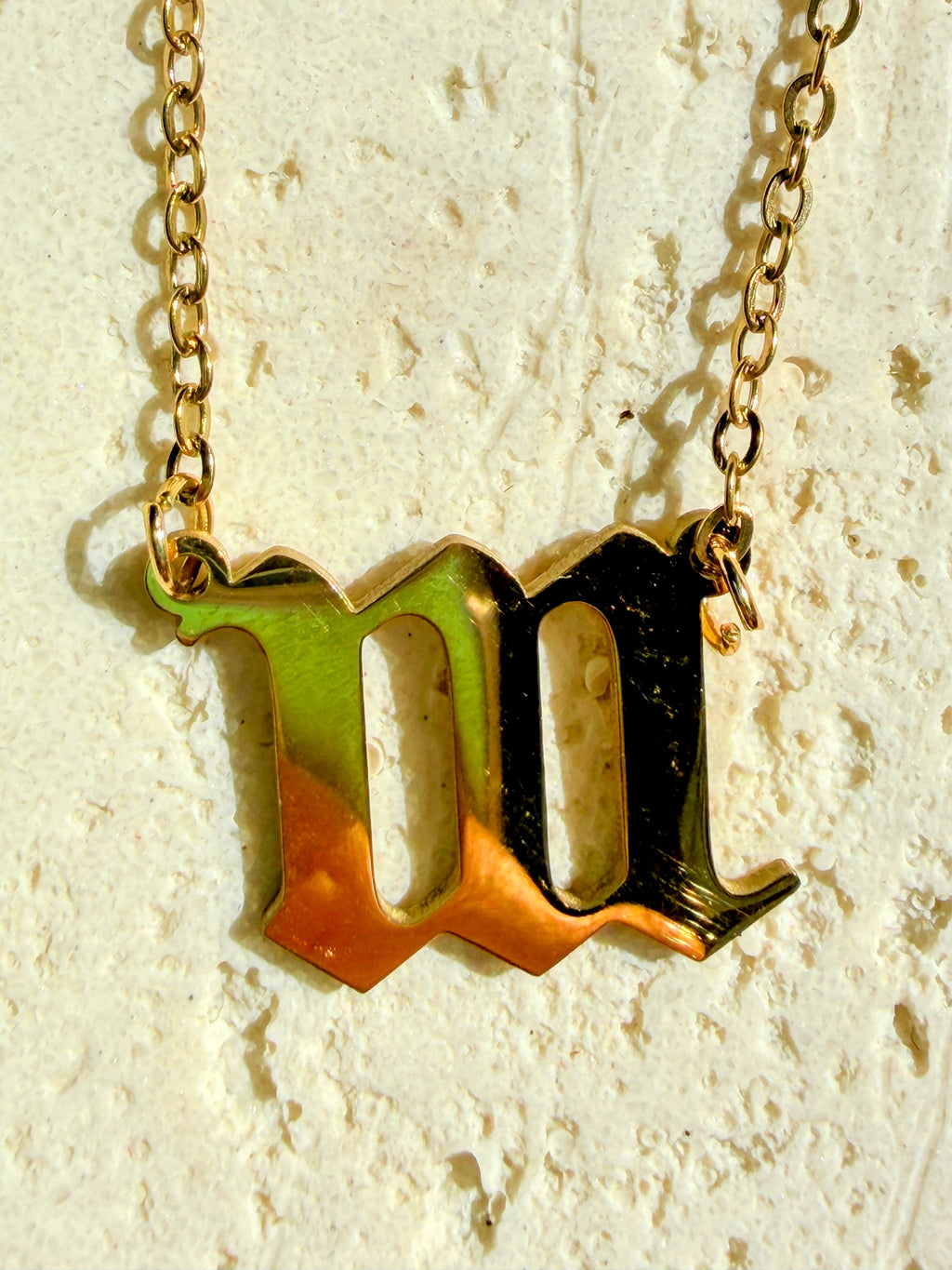 111 Angel Number Gold Placed Necklace
