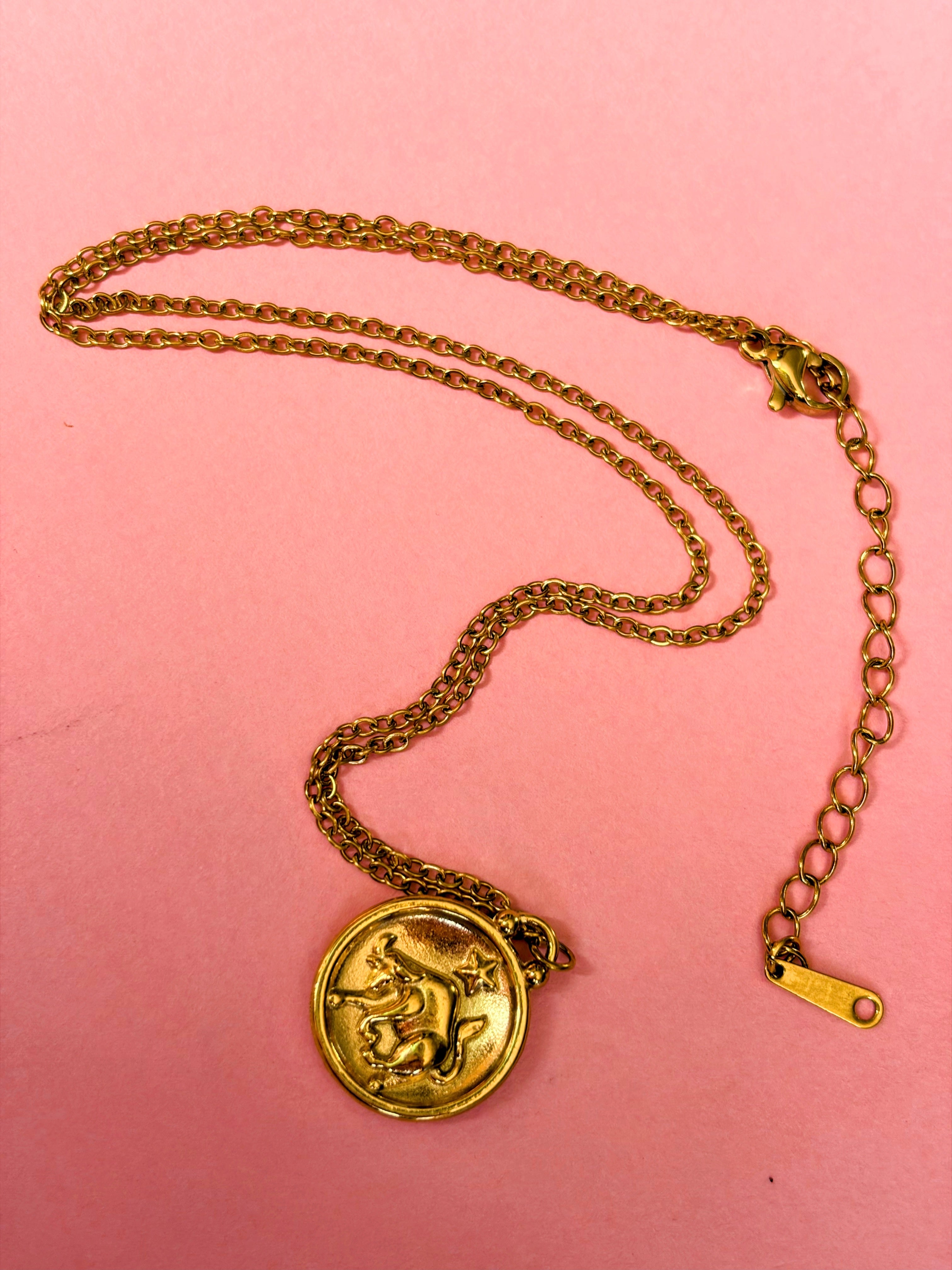 Taurus Gold Plated Necklace