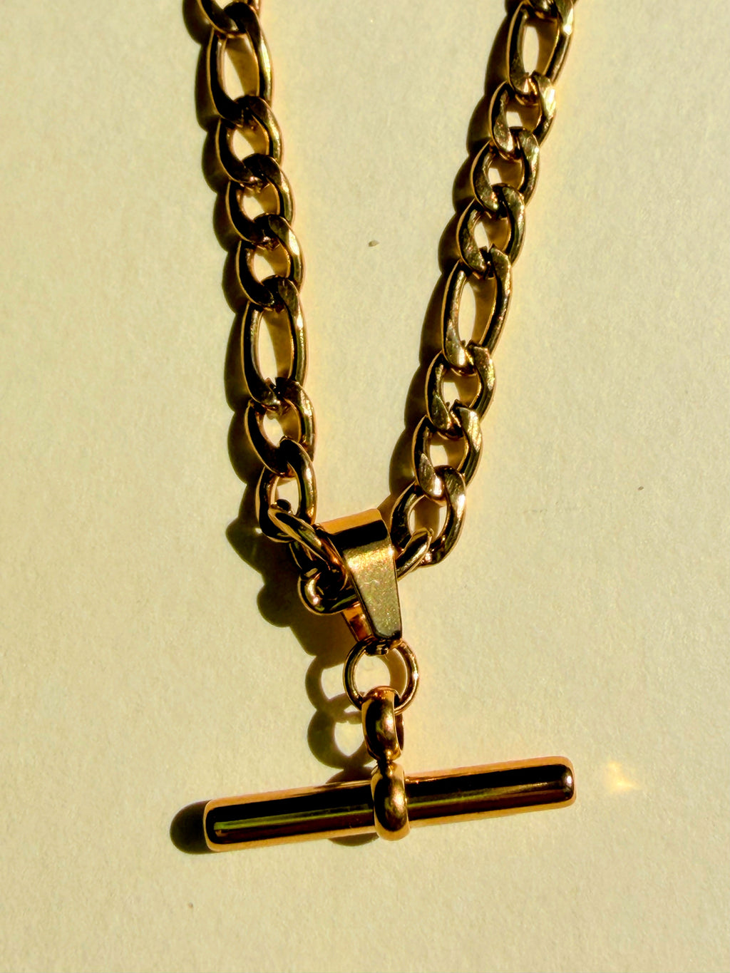 Vivienne T-Bar Figaro Chain Necklace