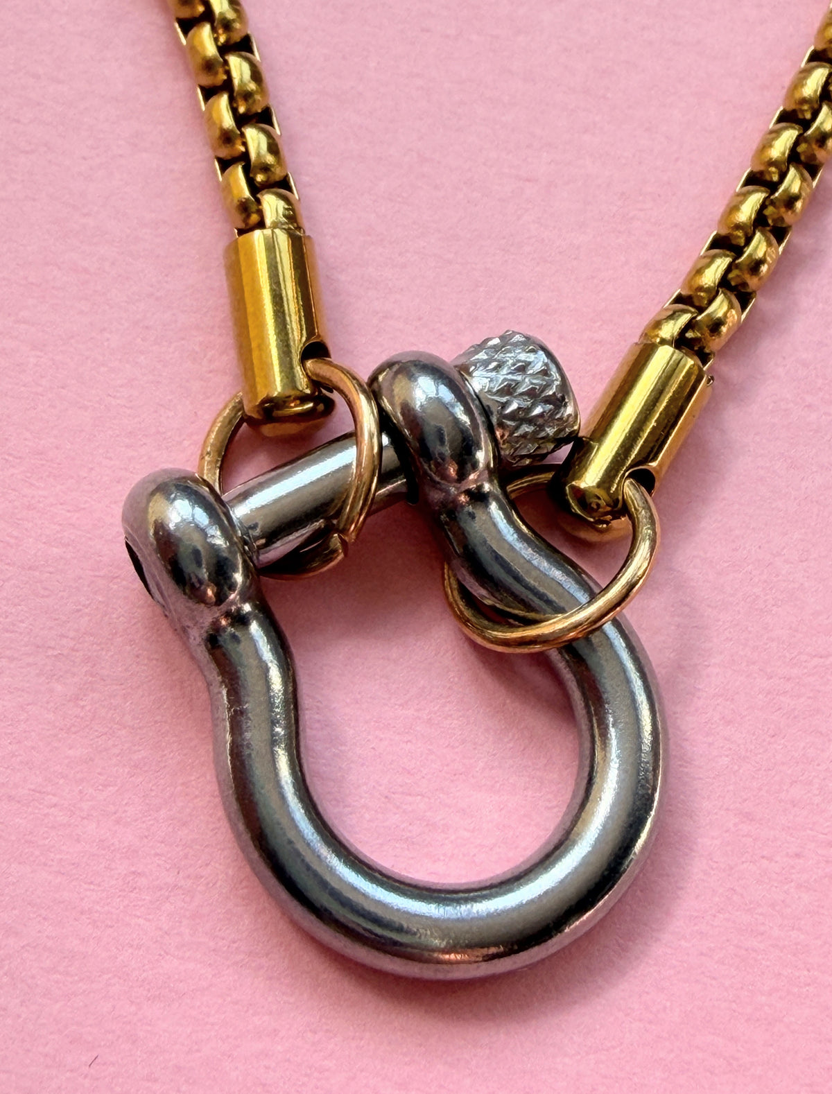 Zoe- two tone necklace (Gold)