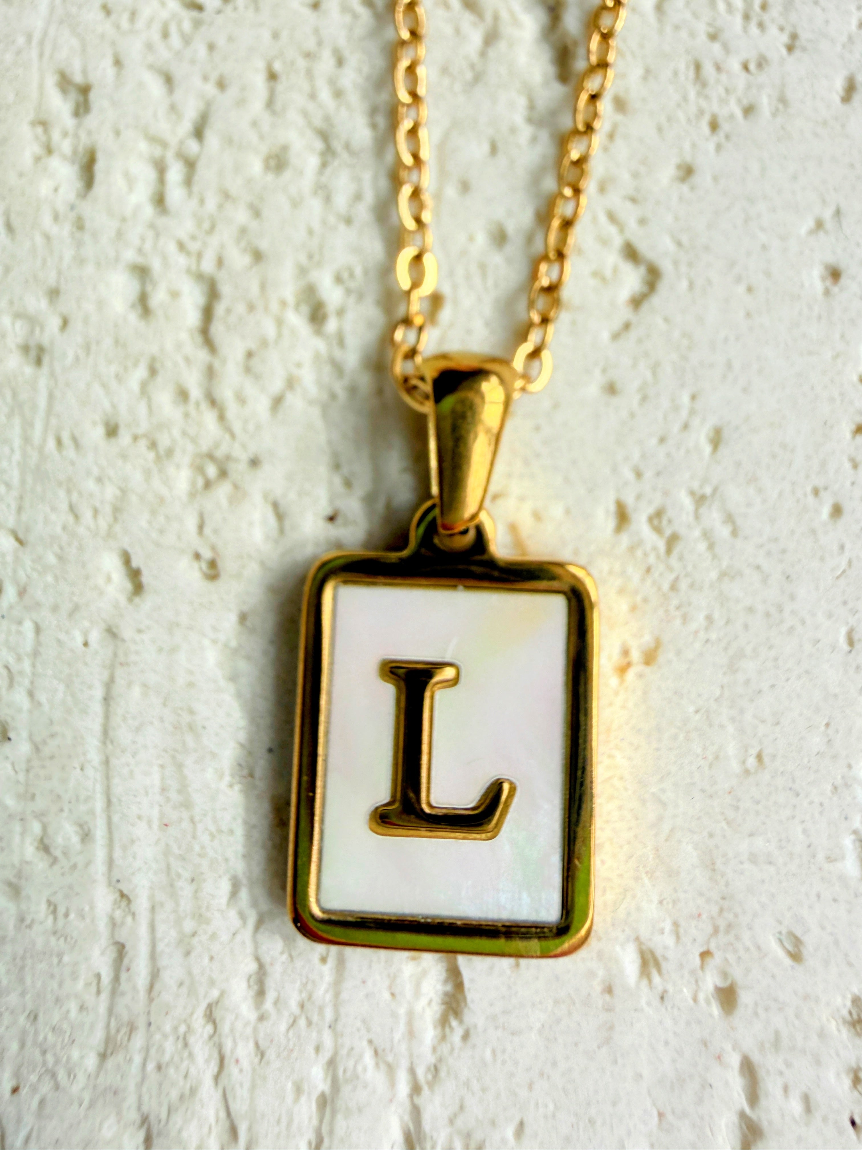 Initial Letter L Necklace