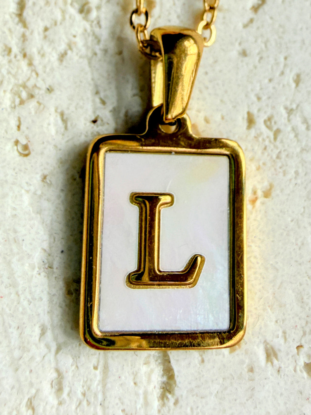 Initial Letter L Necklace