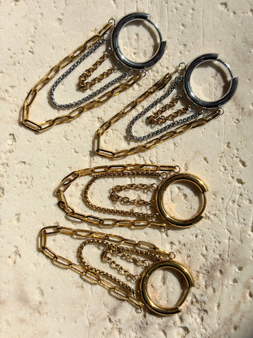Chloe Gold Plated Huggie Earrings