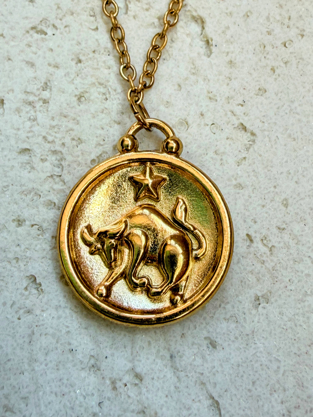 Taurus Gold Plated Necklace