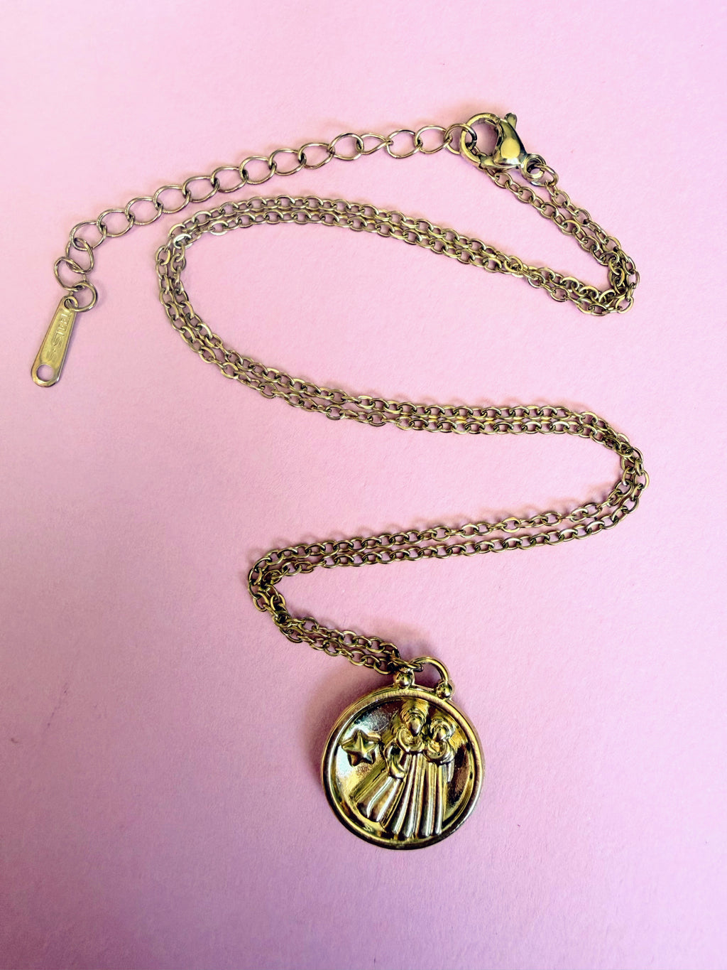 Gemini Gold Plated Necklace