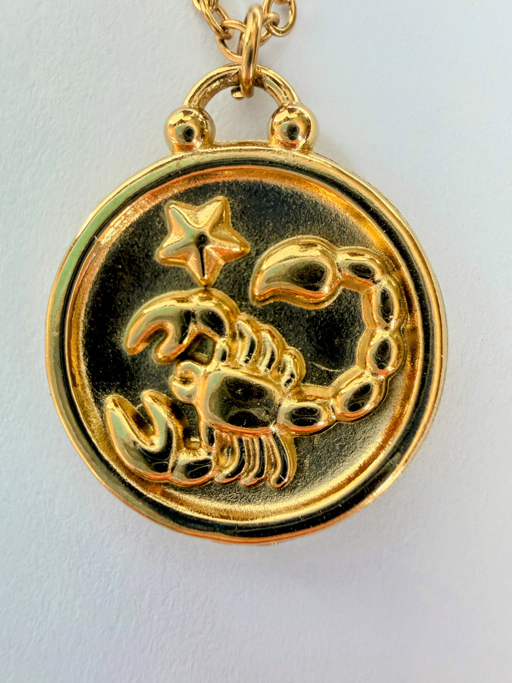Scorpio Gold Plated Necklace
