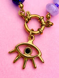Rainbow Evil Eye Necklace