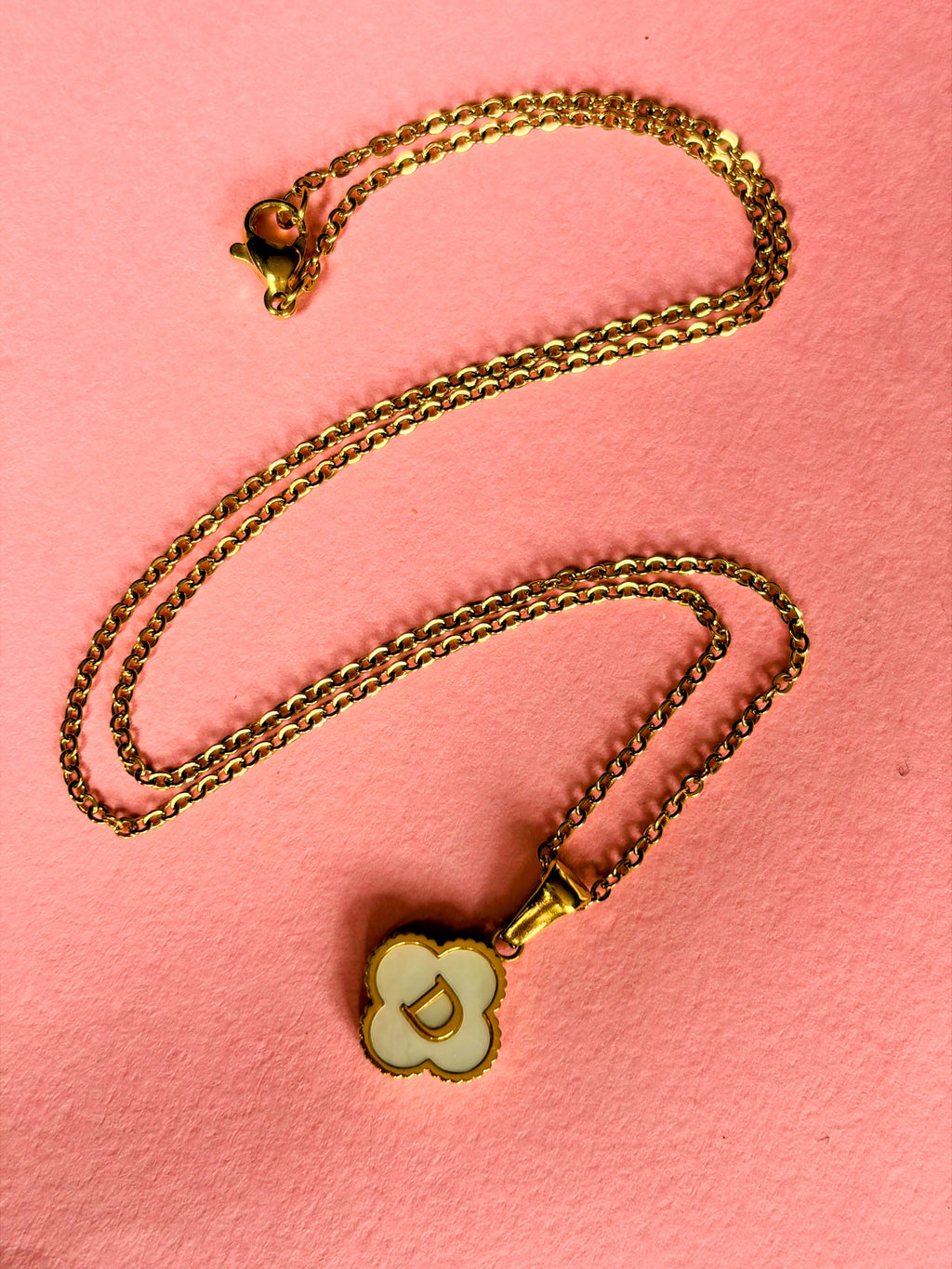 Initial Letter D Necklace