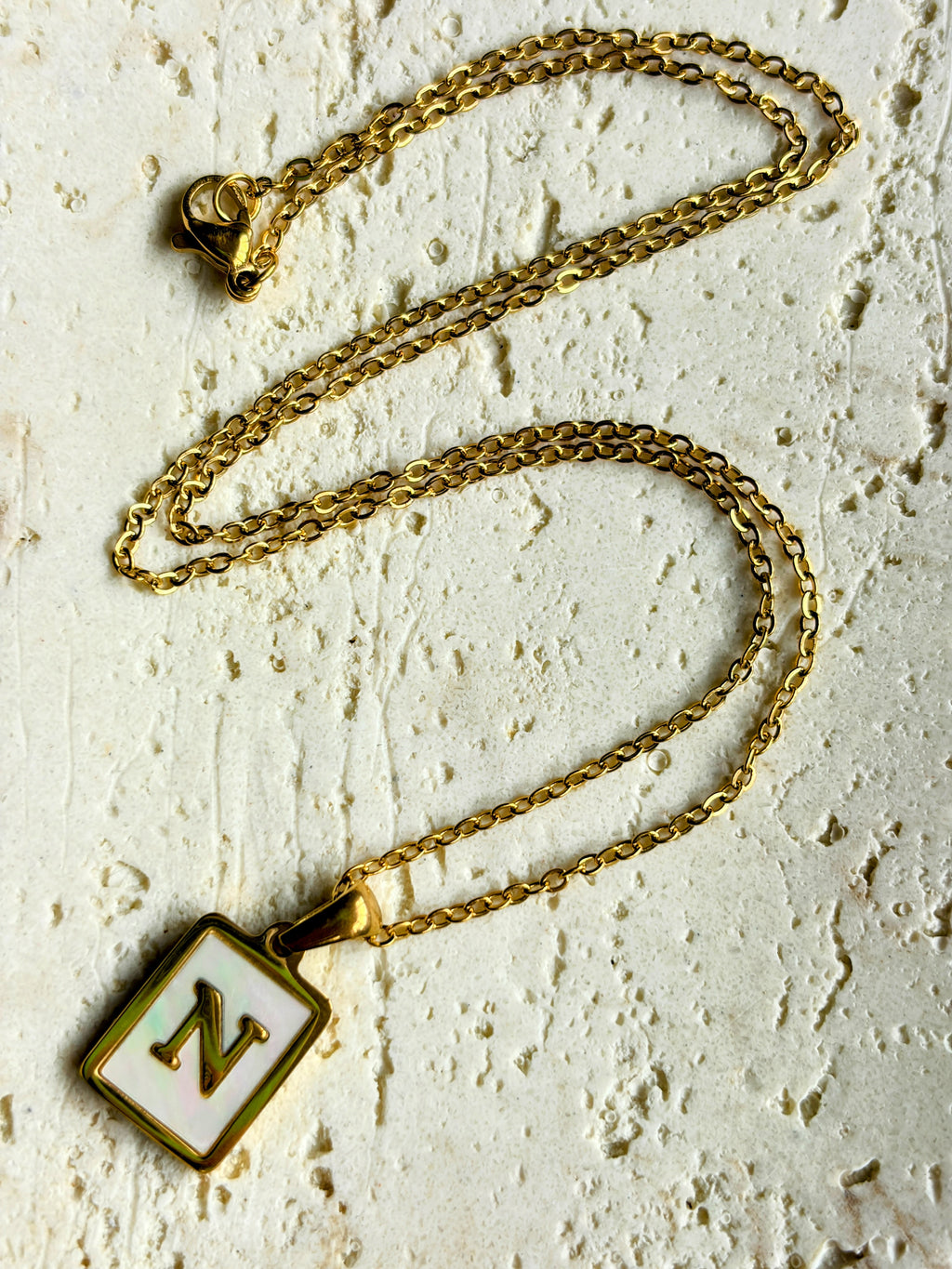 Initial Letter N Necklace