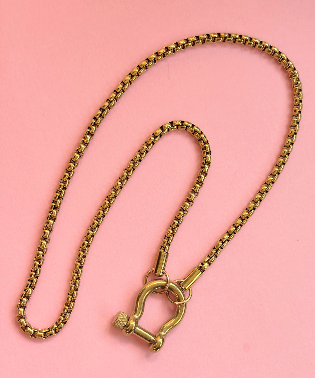 Zoe Hardware Necklace (Gold)
