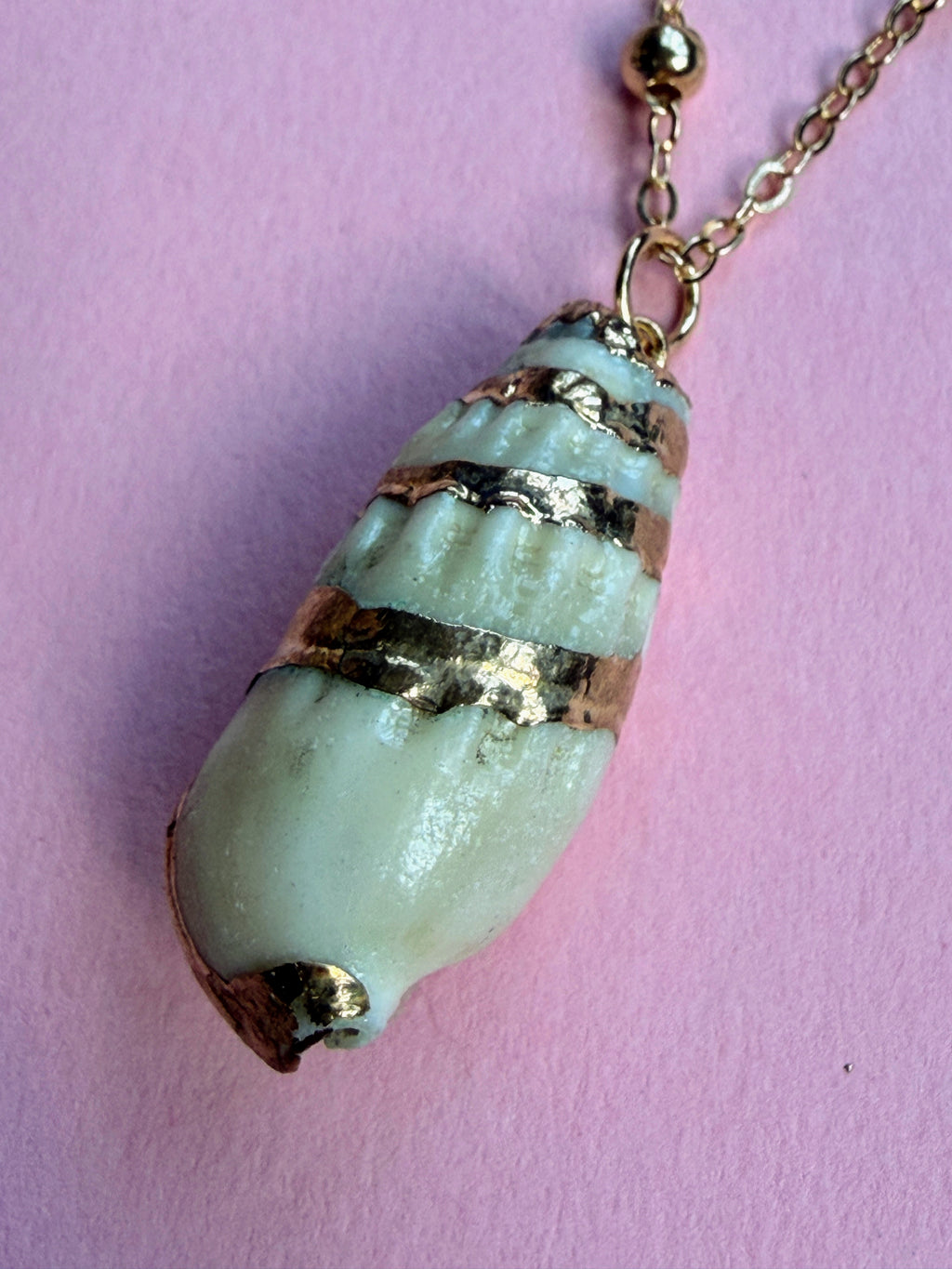 Natural Shell Gold Plated Necklace
