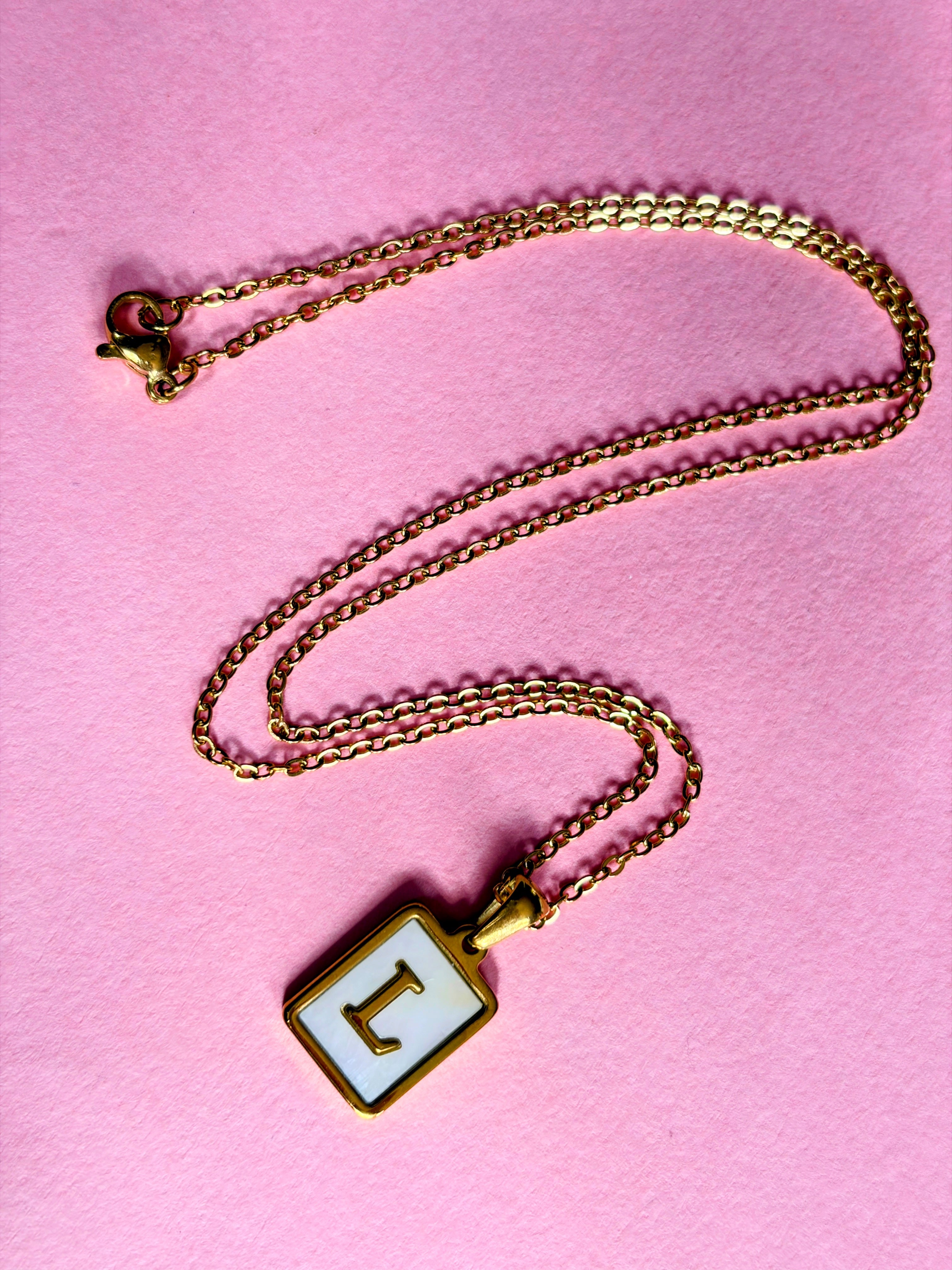 Initial Letter L Necklace