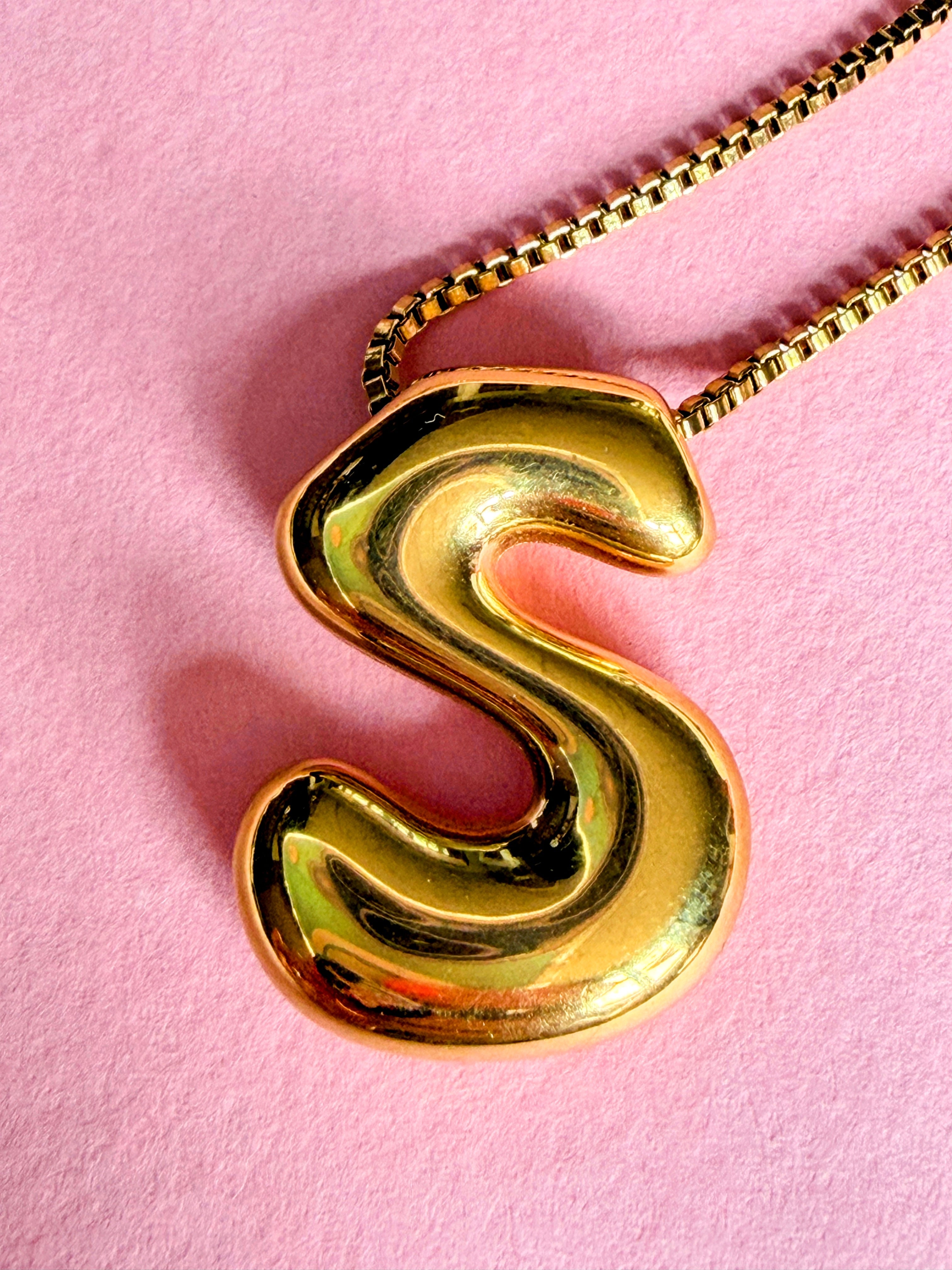 Initial Letter S Necklace