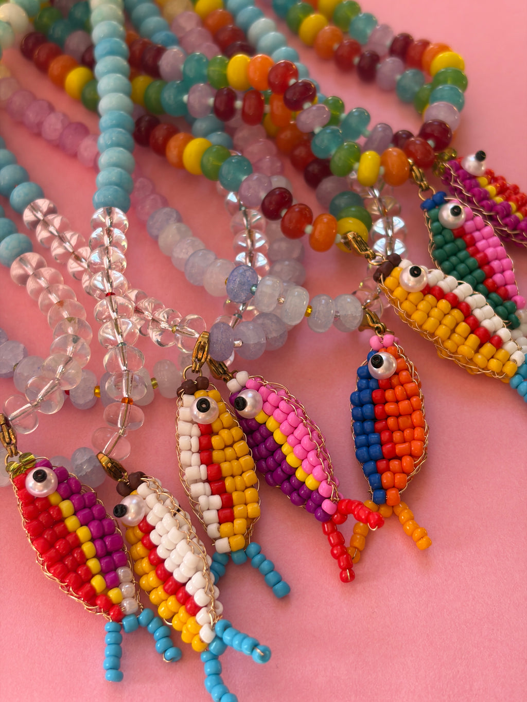 Rainbow Yellow Catch Necklace