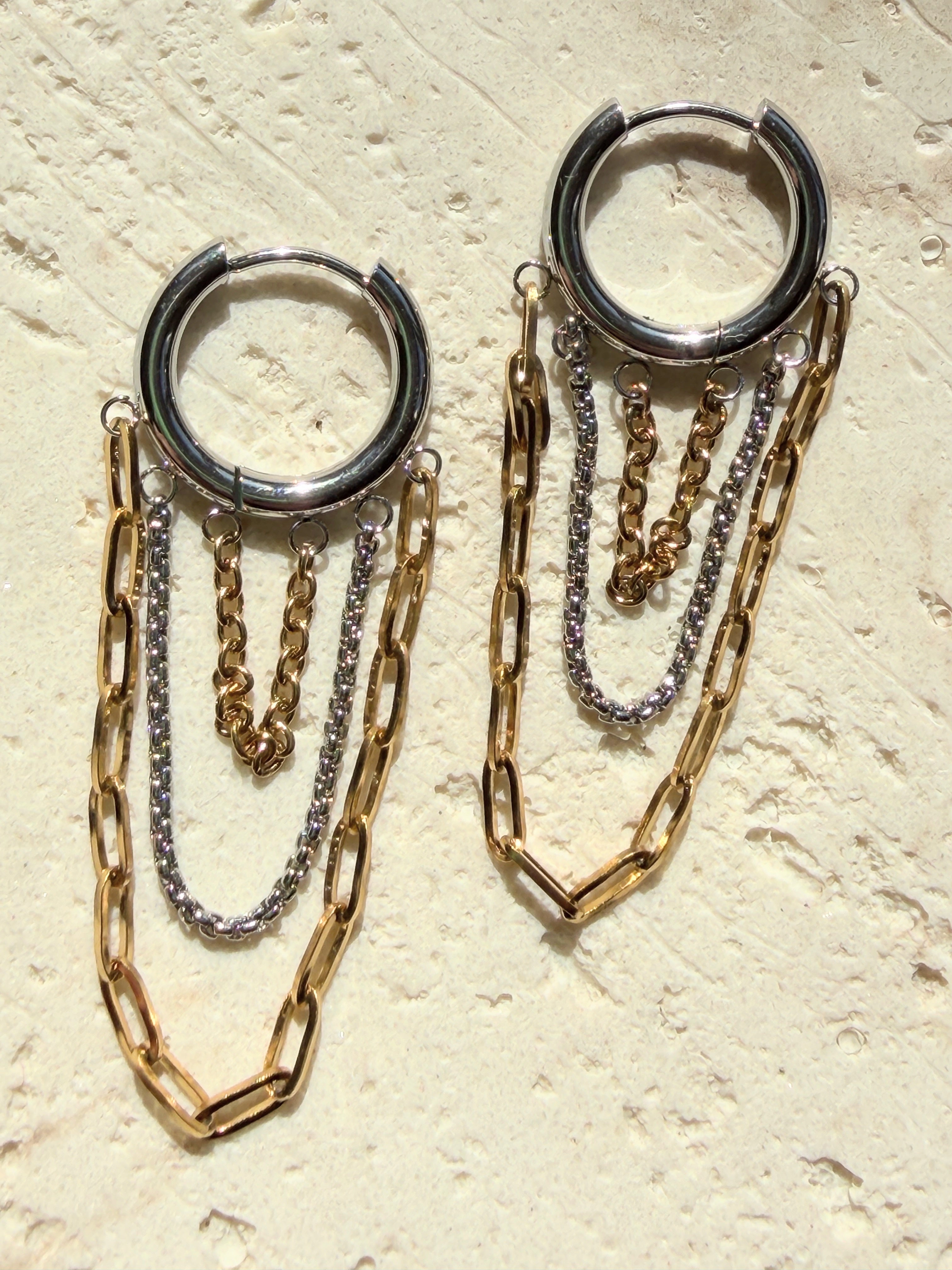 Chloe Gold Plated Huggie Earrings