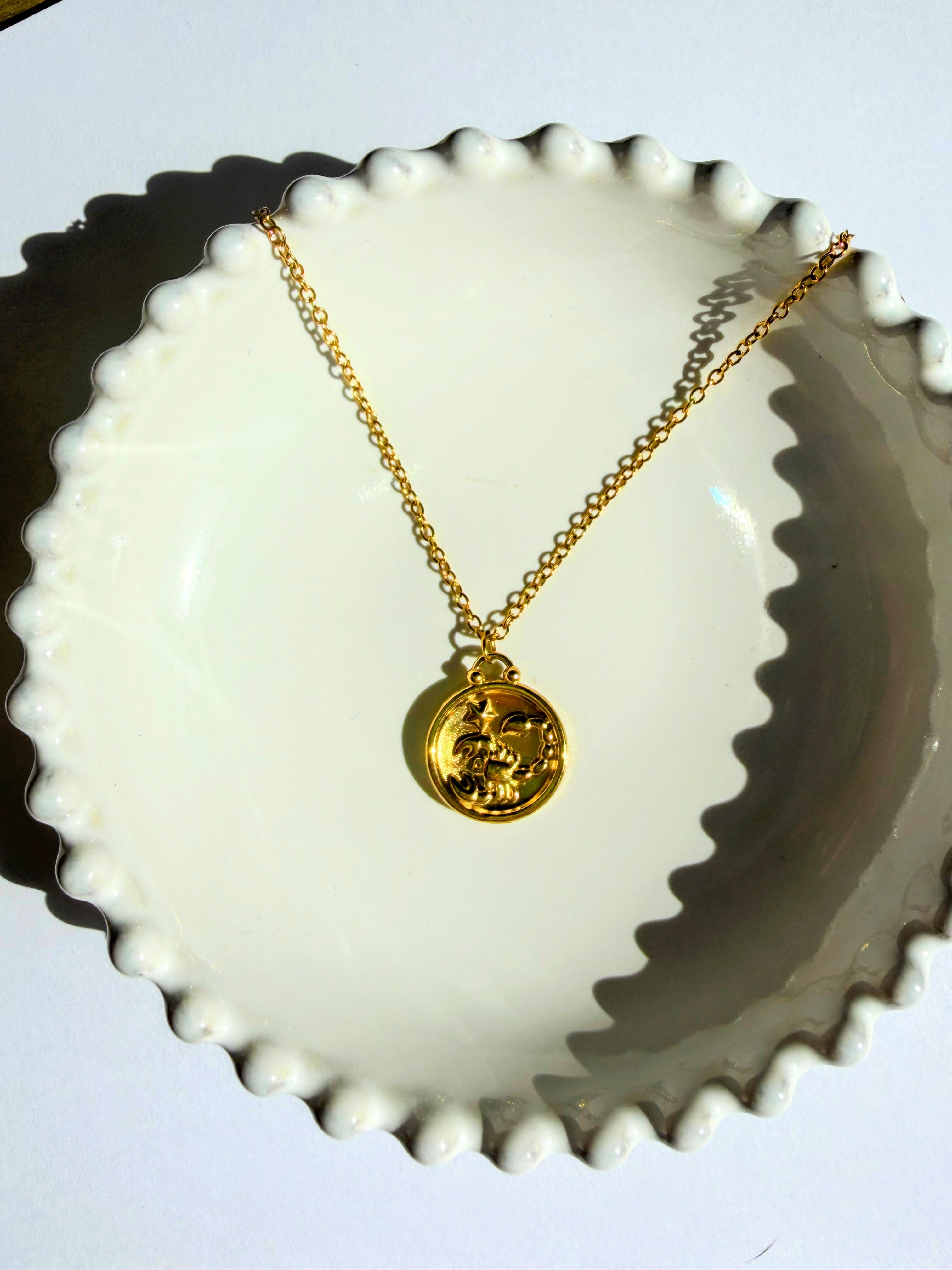 Scorpio Gold Plated Necklace