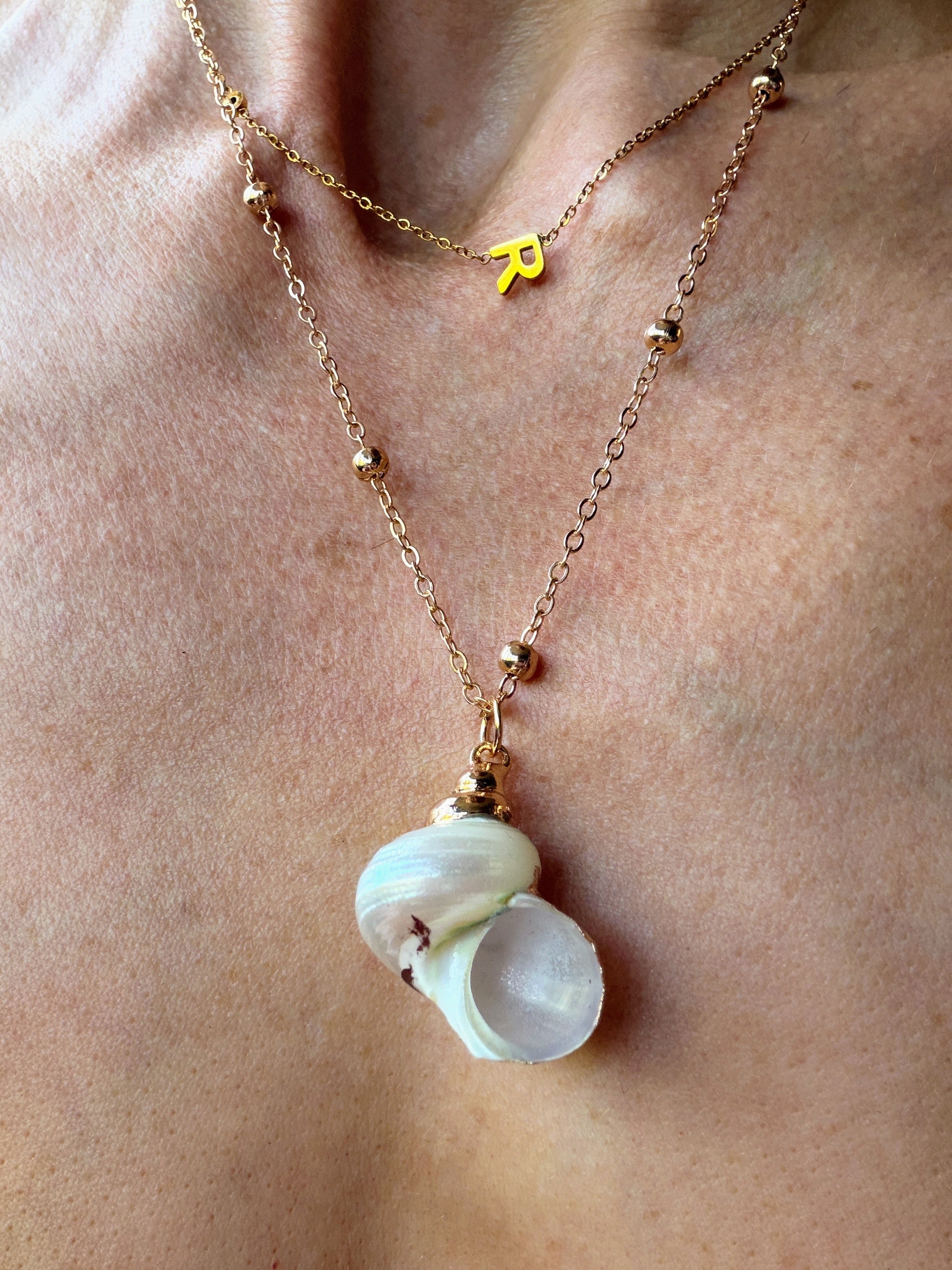 White Natural Seashell Necklace