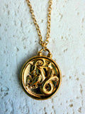 Capricorn Gold Plated Necklace