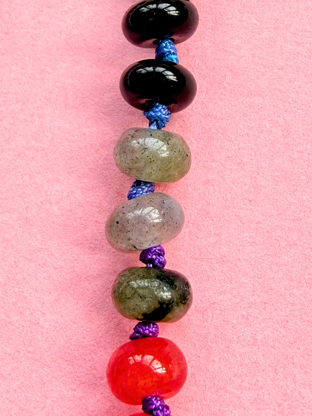 Rainbow Semi Precious Stone Necklace