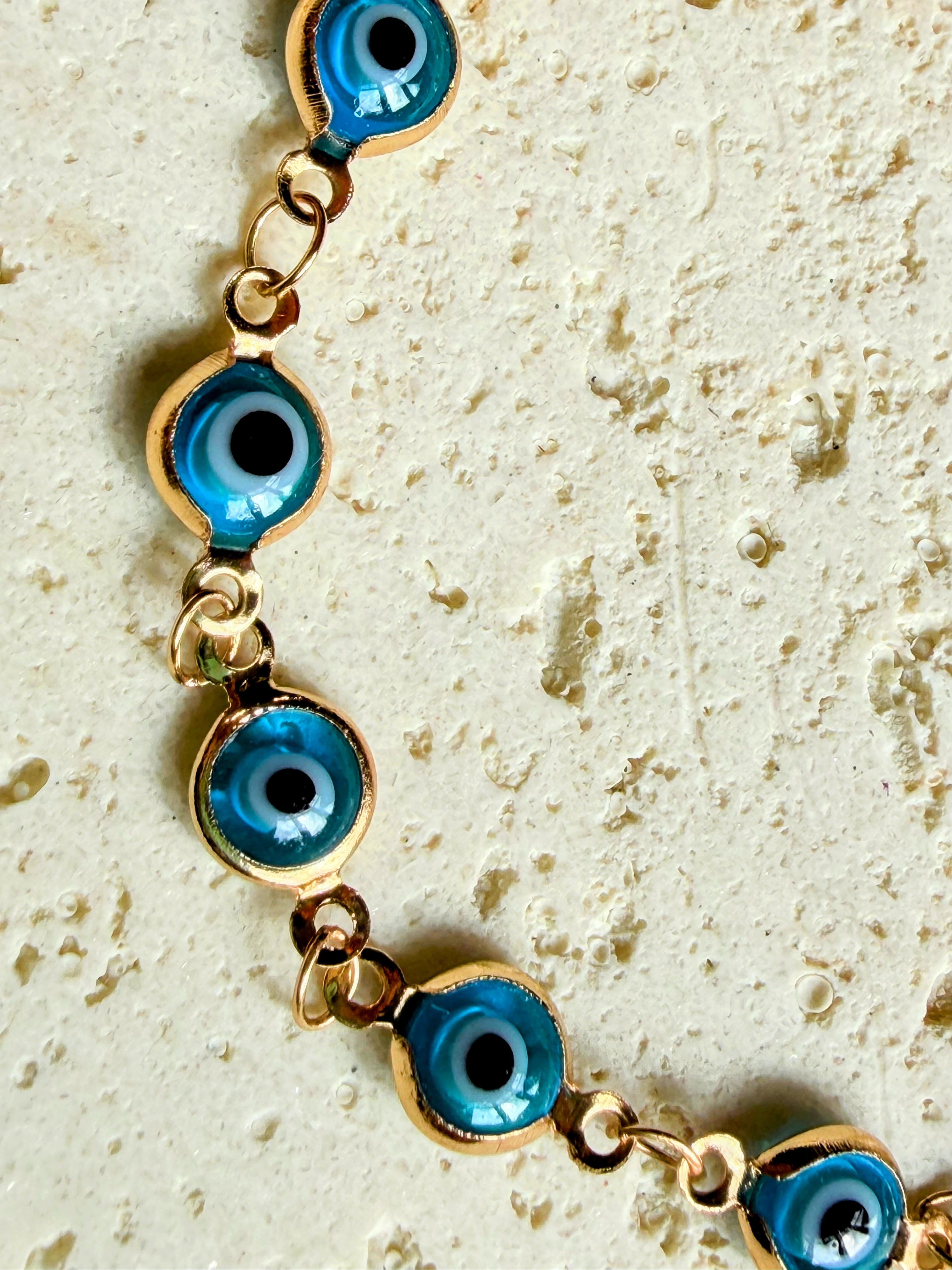 Light Blue Evil Eye Necklace