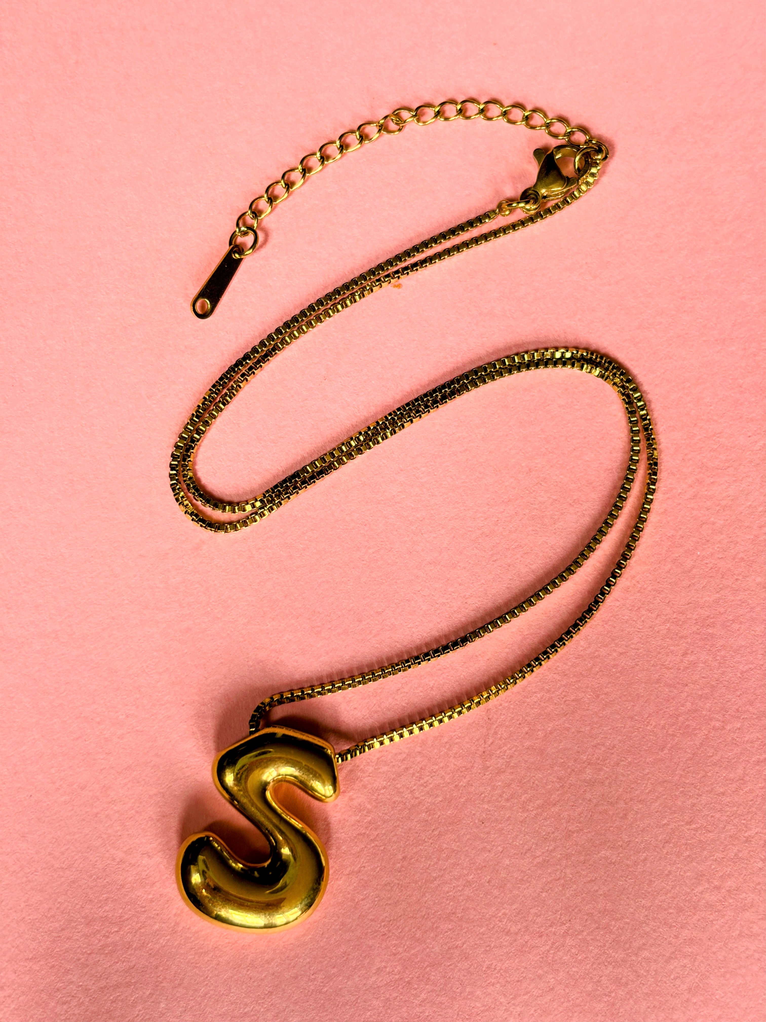Initial Letter S Necklace