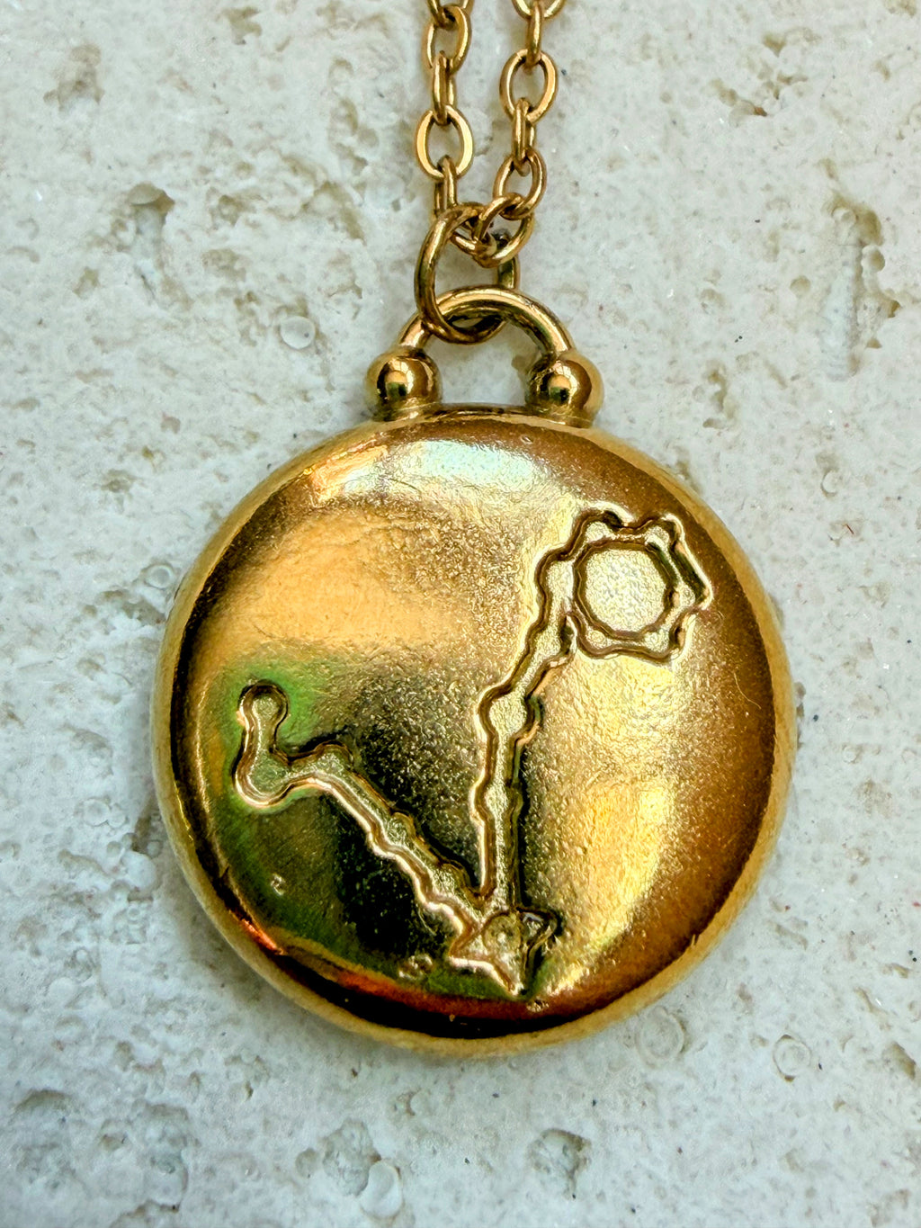 Pisces Gold Plated Necklace