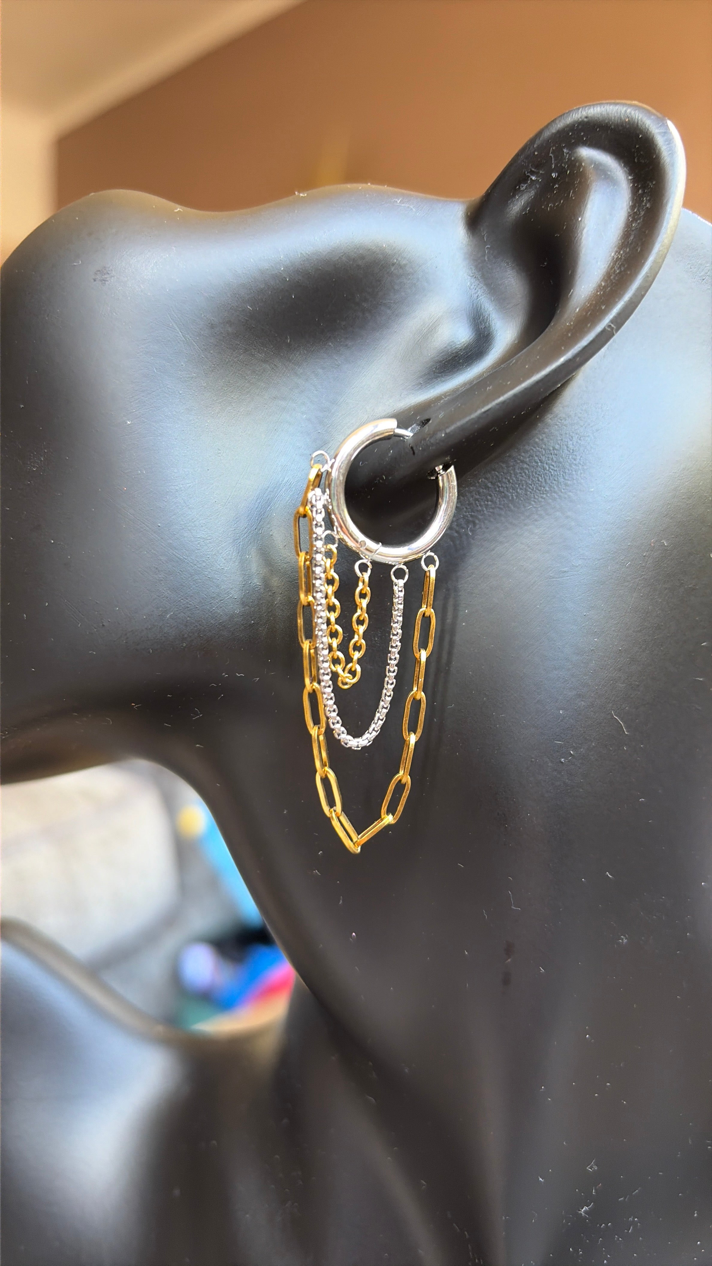 Chloe Gold Plated Huggie Earrings