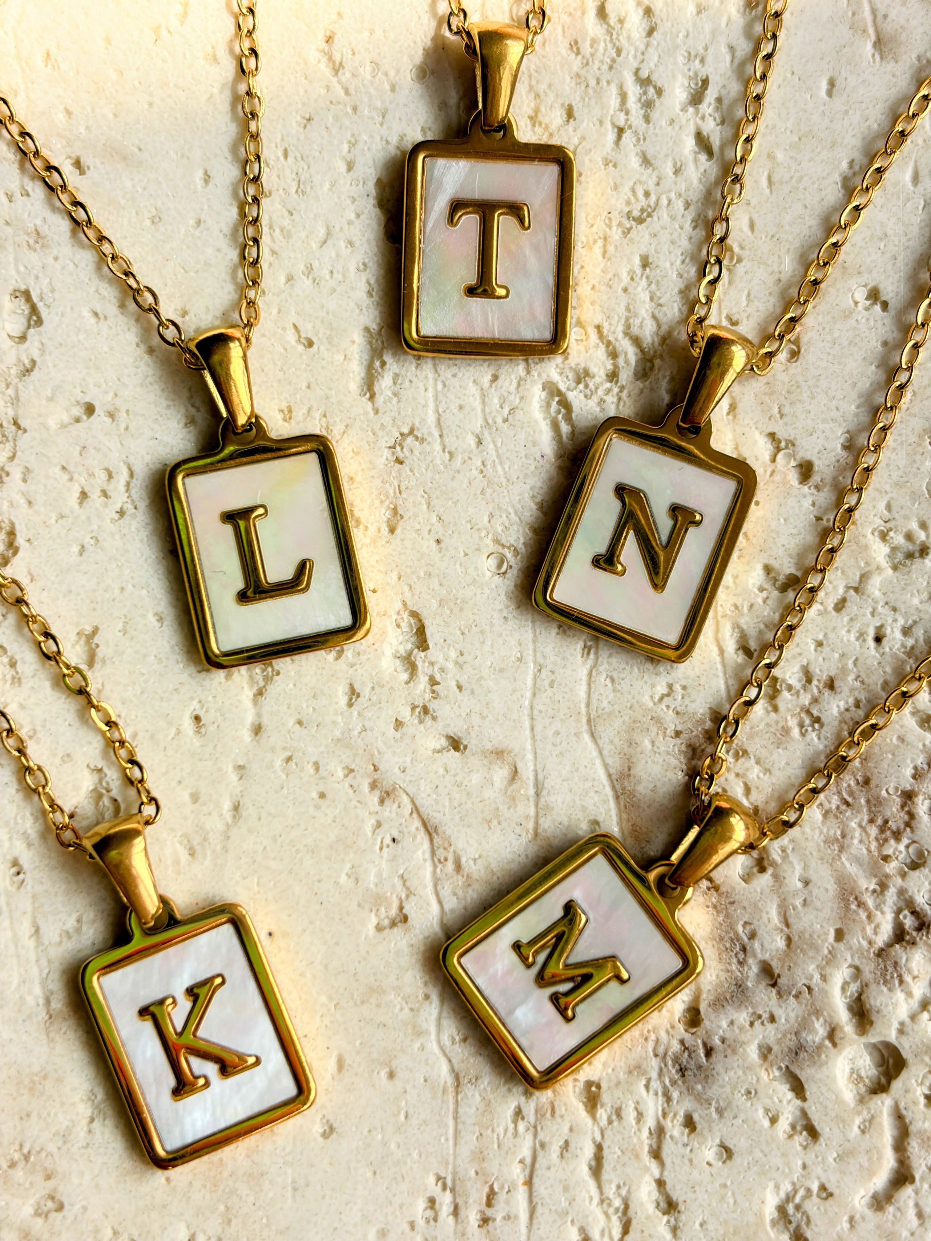 Initial Letter K Necklace