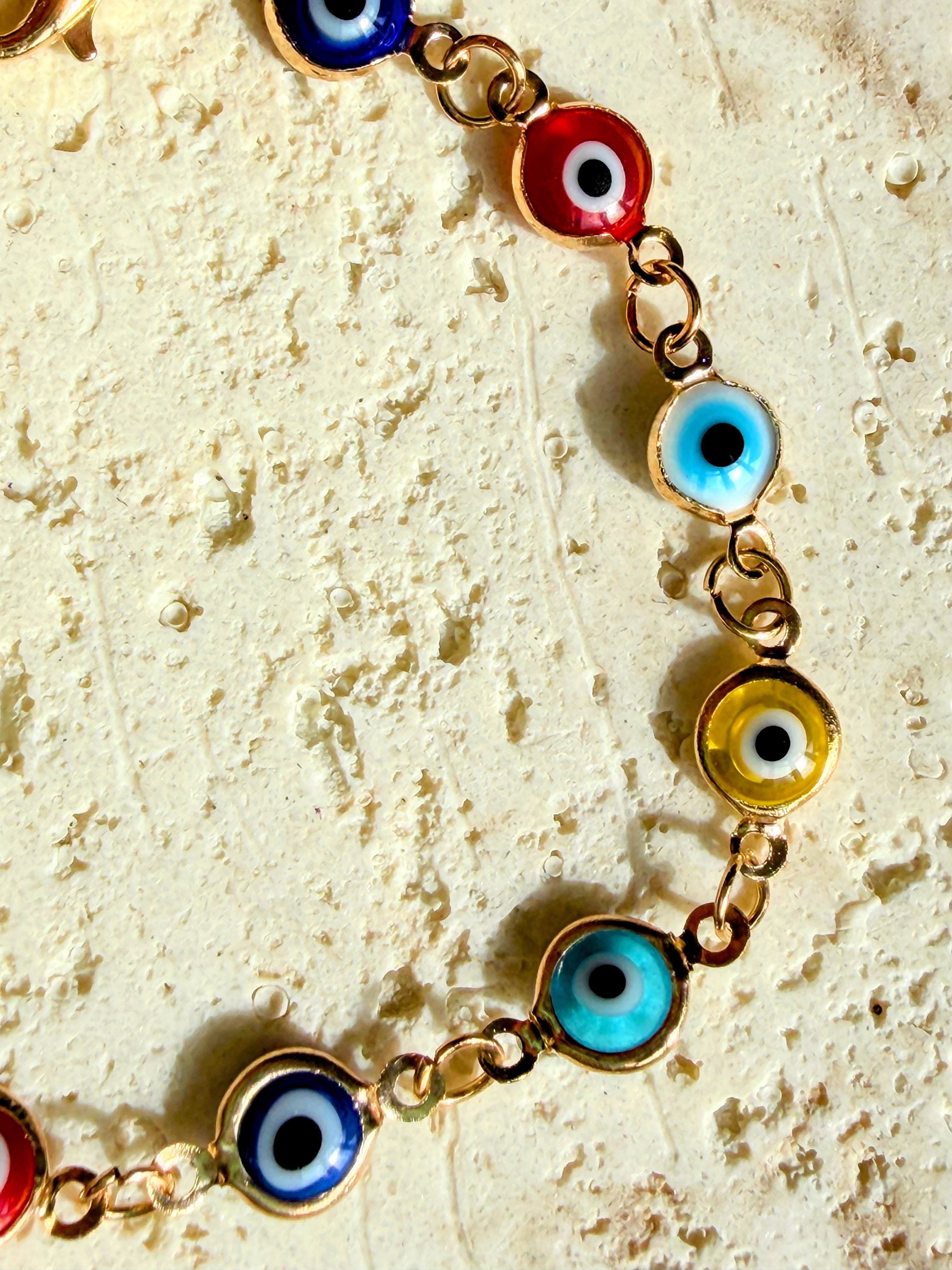 Multicolored Evil Eye Bracelet