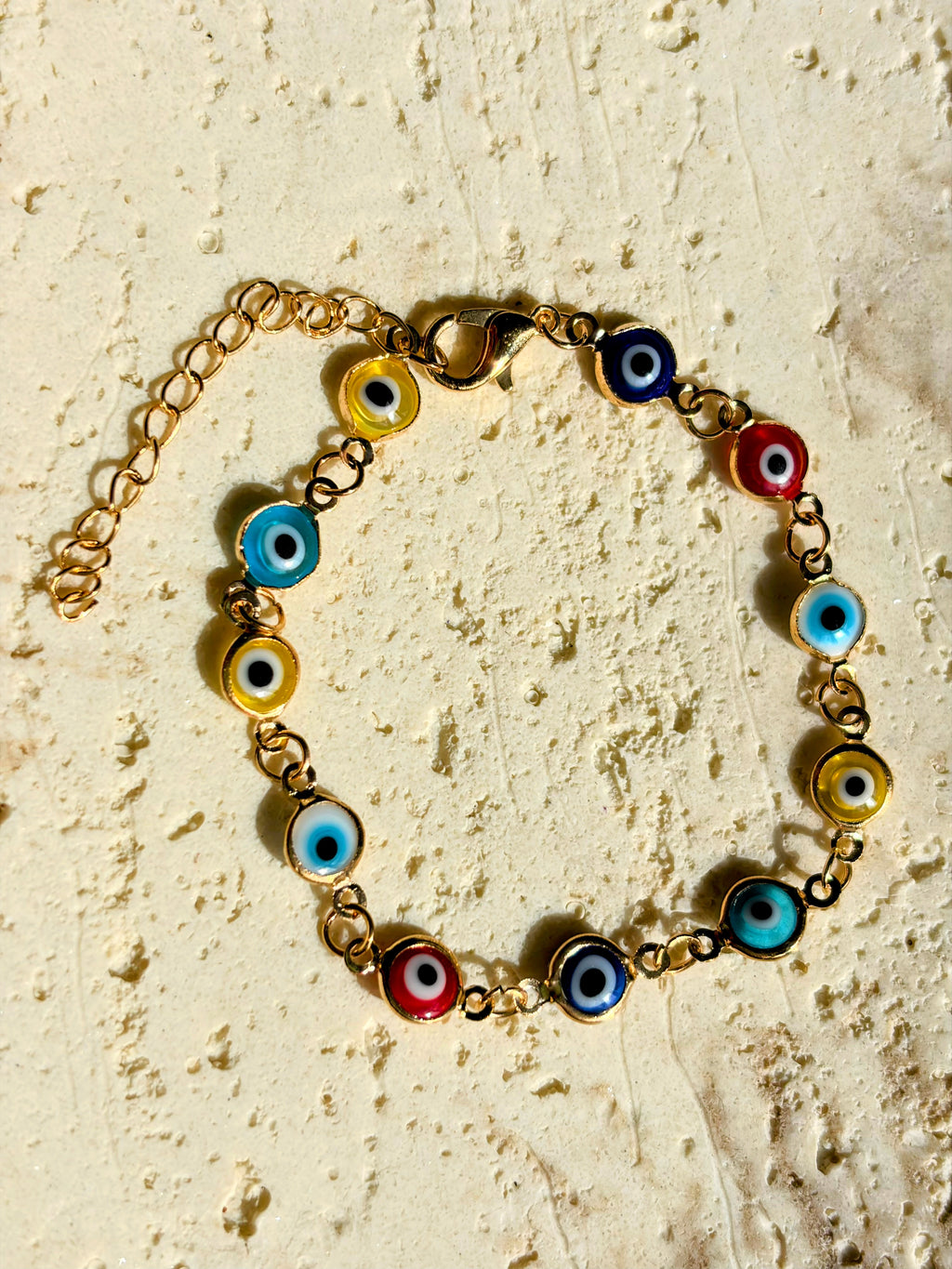 Multicolored Evil Eye Bracelet