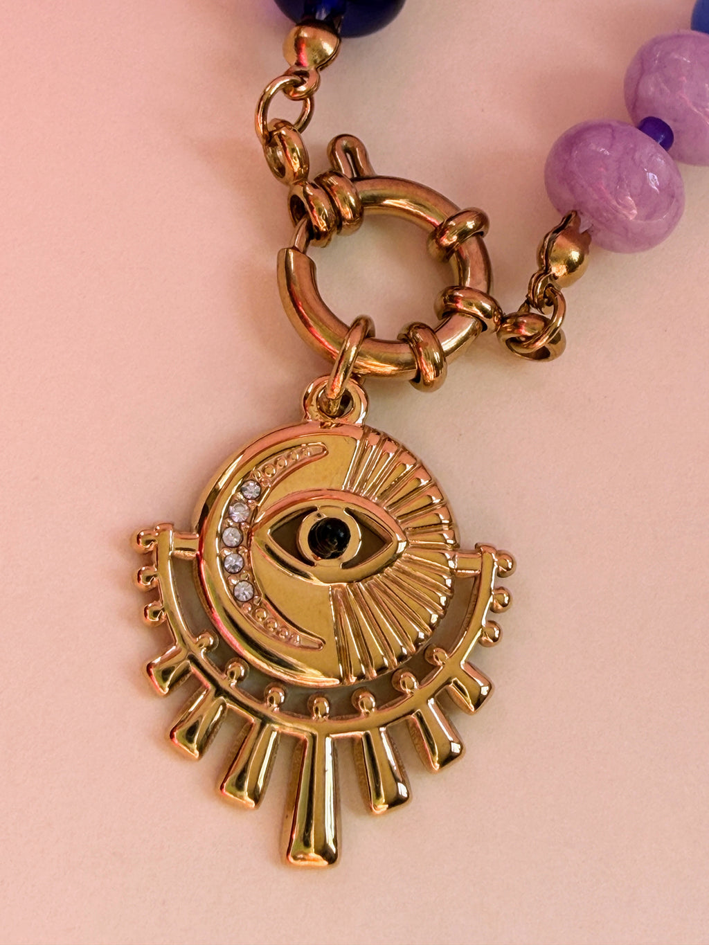 Rainbow Evil Eye Necklace