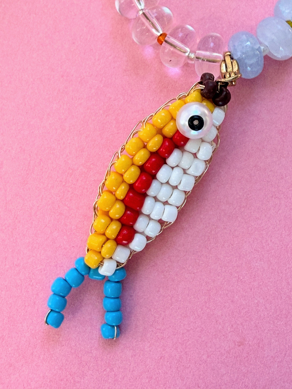 Rainbow Yellow Catch Necklace
