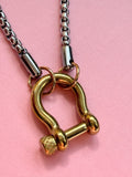 Zoe Hardware Necklace (Silver)