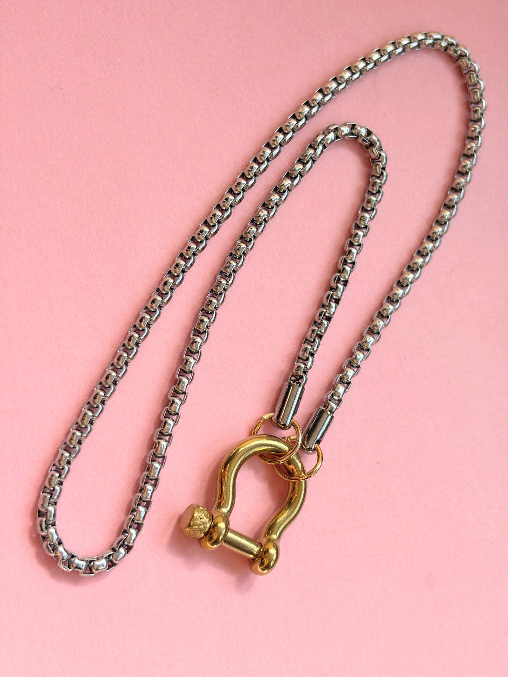 Zoe Hardware Necklace (Silver)