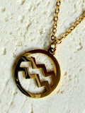 Aquarius Star Sign Necklace