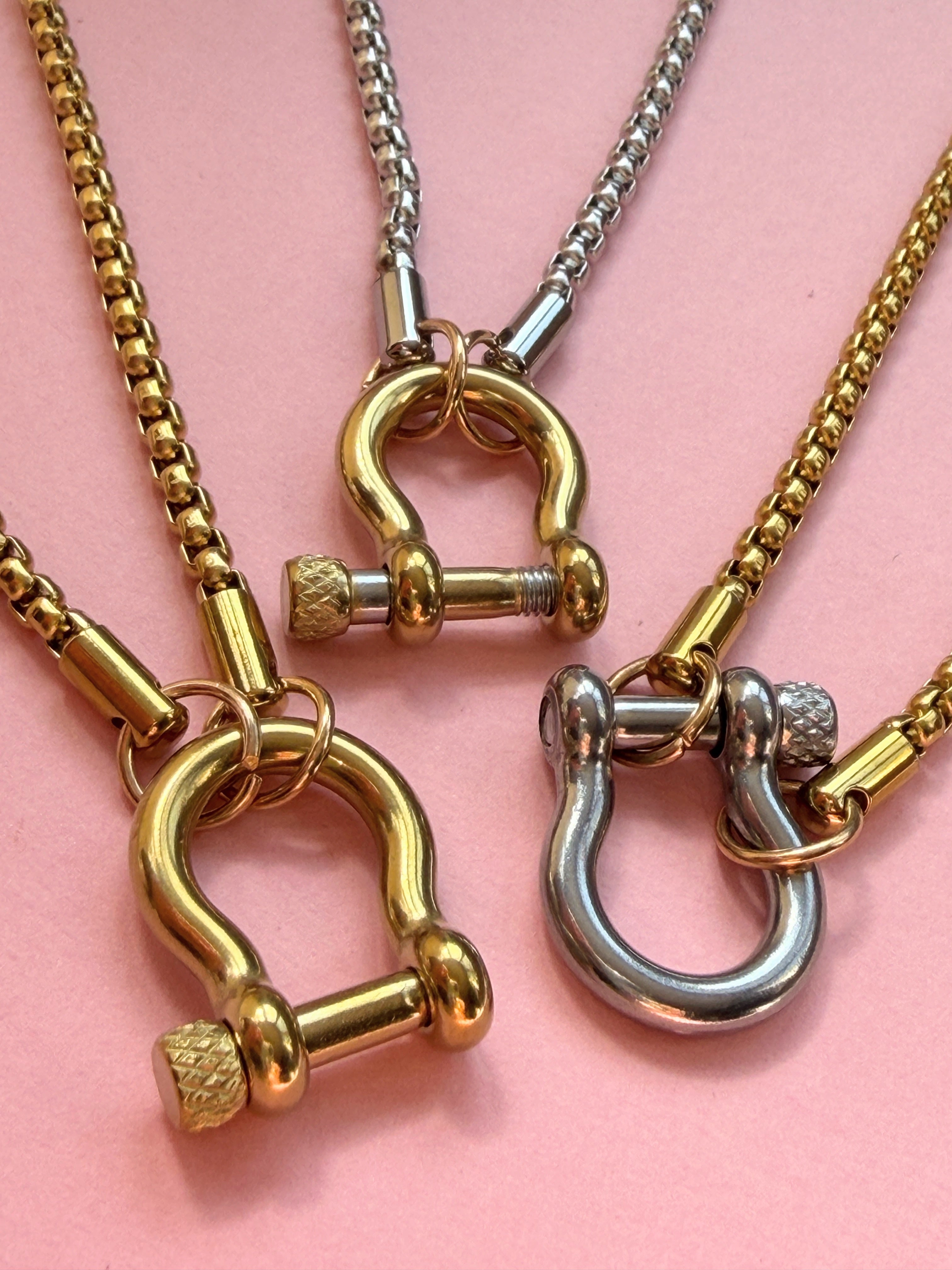 Zoe Hardware Necklace (Gold)