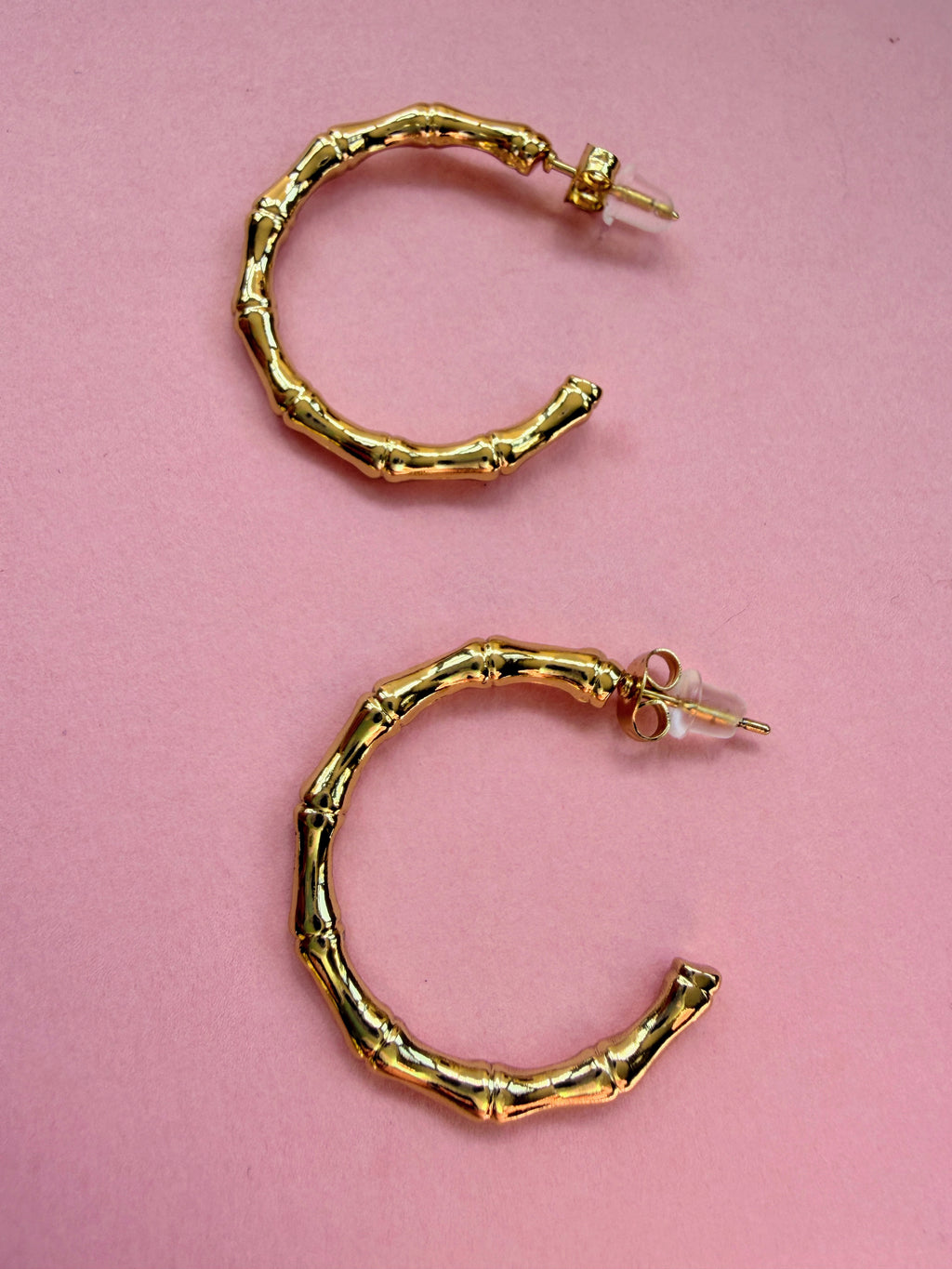 Bamboo Hoop Earrings