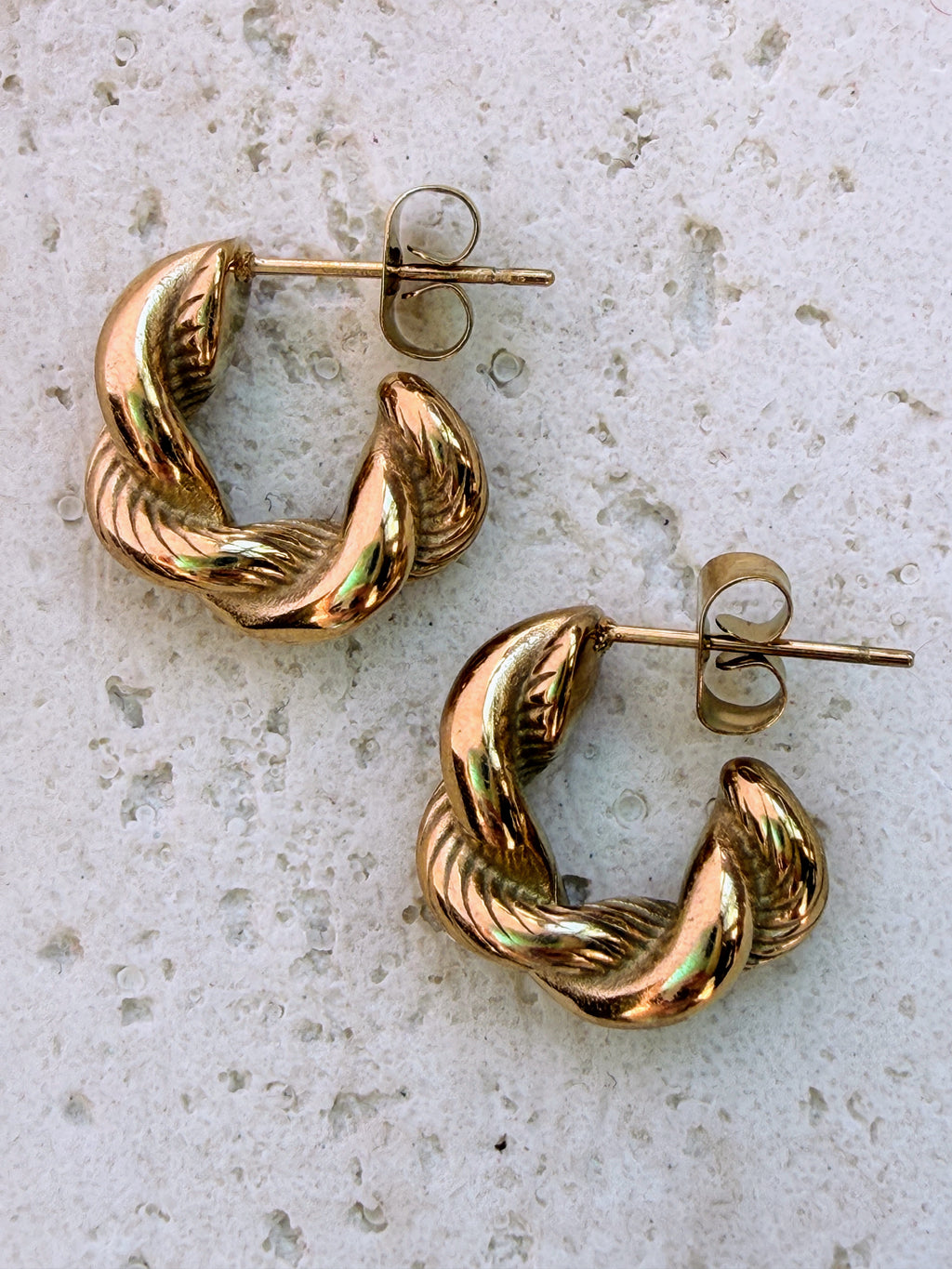 Leonora Twisted Hoop Earrings