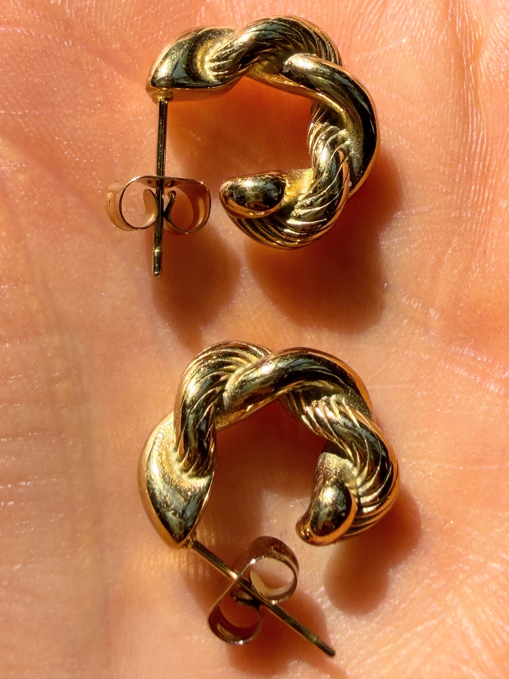 Leonora Twisted Hoop Earrings