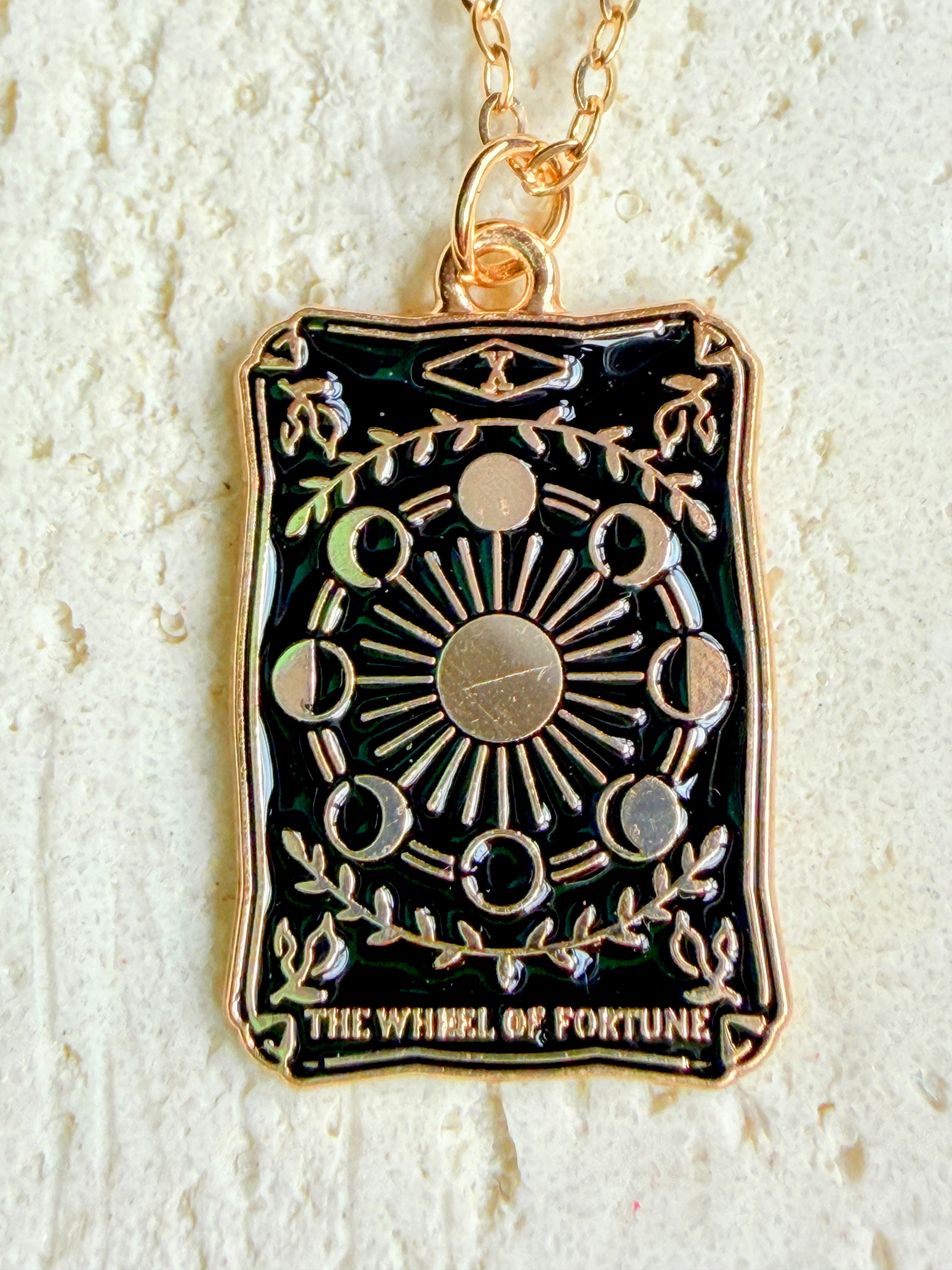 The Wheel of Fortune Tarot Necklace