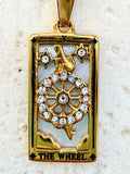 Tarot Card Necklace- The Wheel X