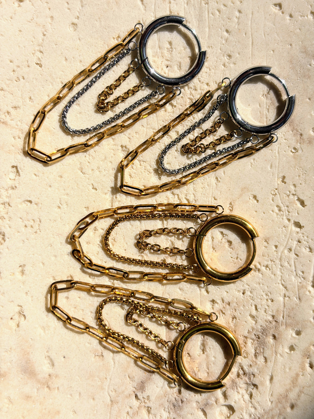 Chloe Gold Plated Huggie Earrings
