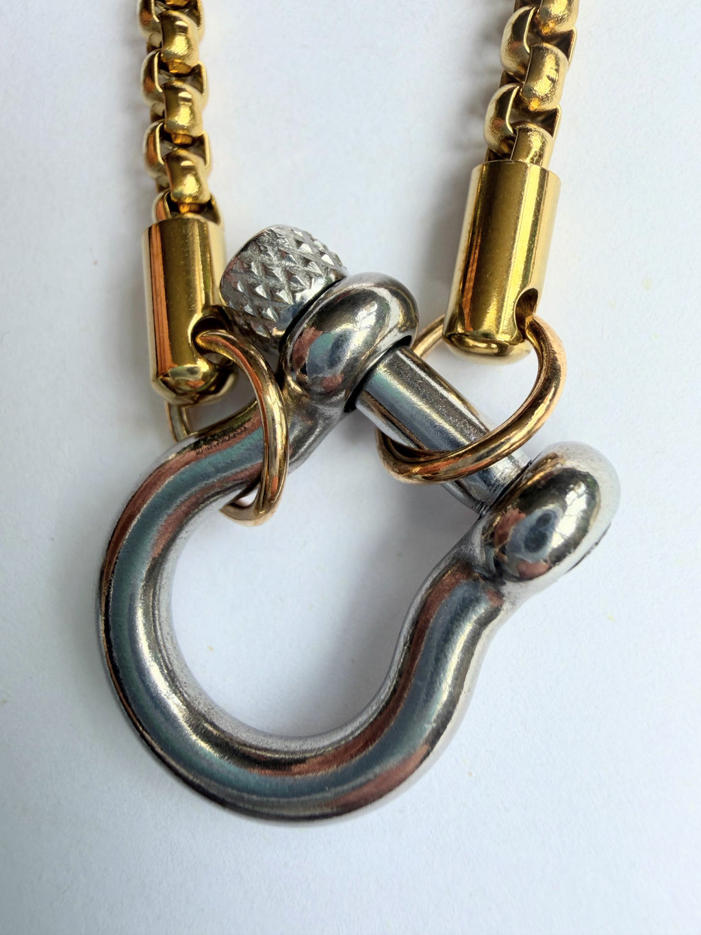 Zoe- two tone necklace (Gold)