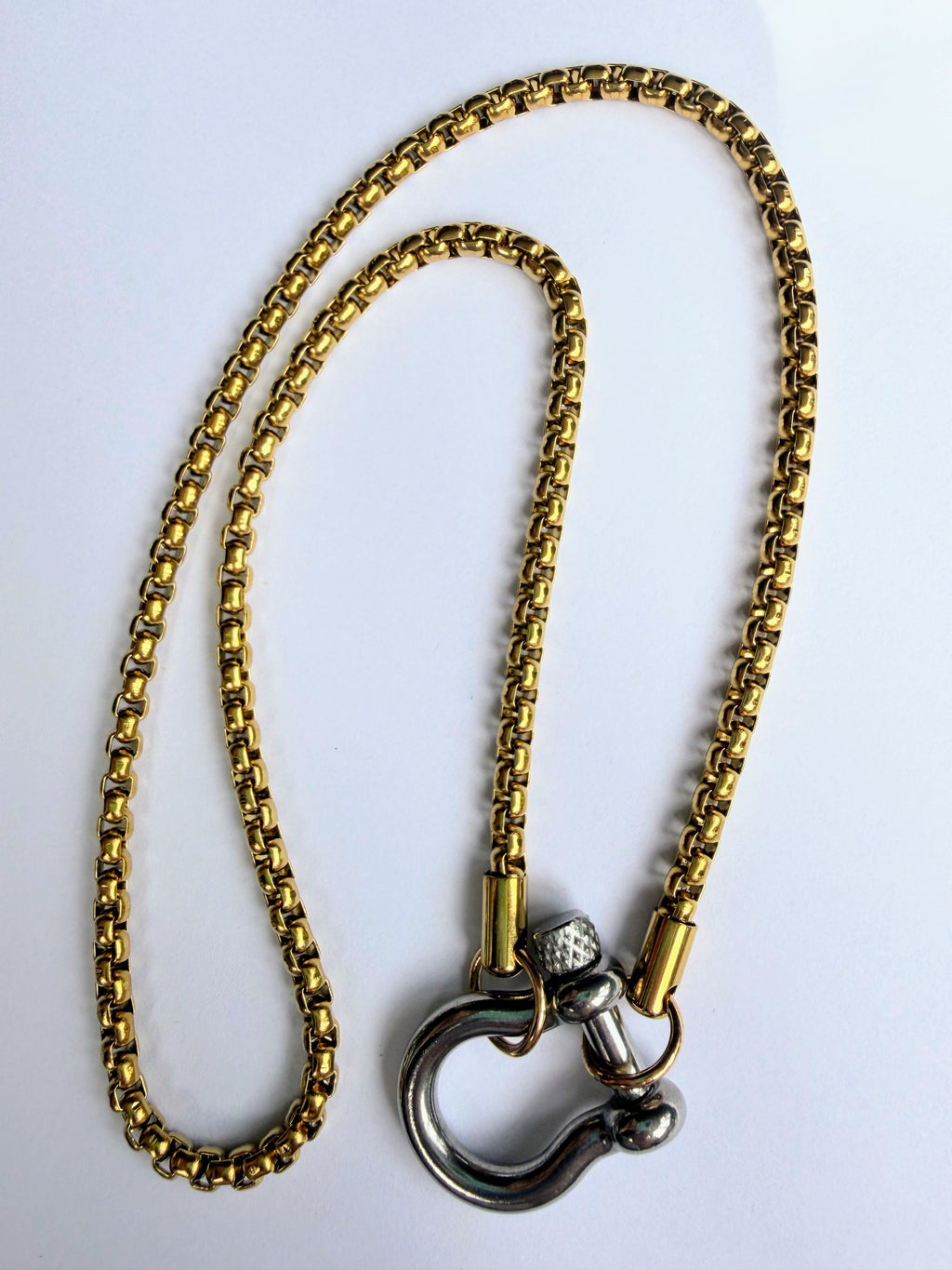 Zoe- two tone necklace (Gold)