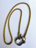 Zoe- two tone necklace (Gold)